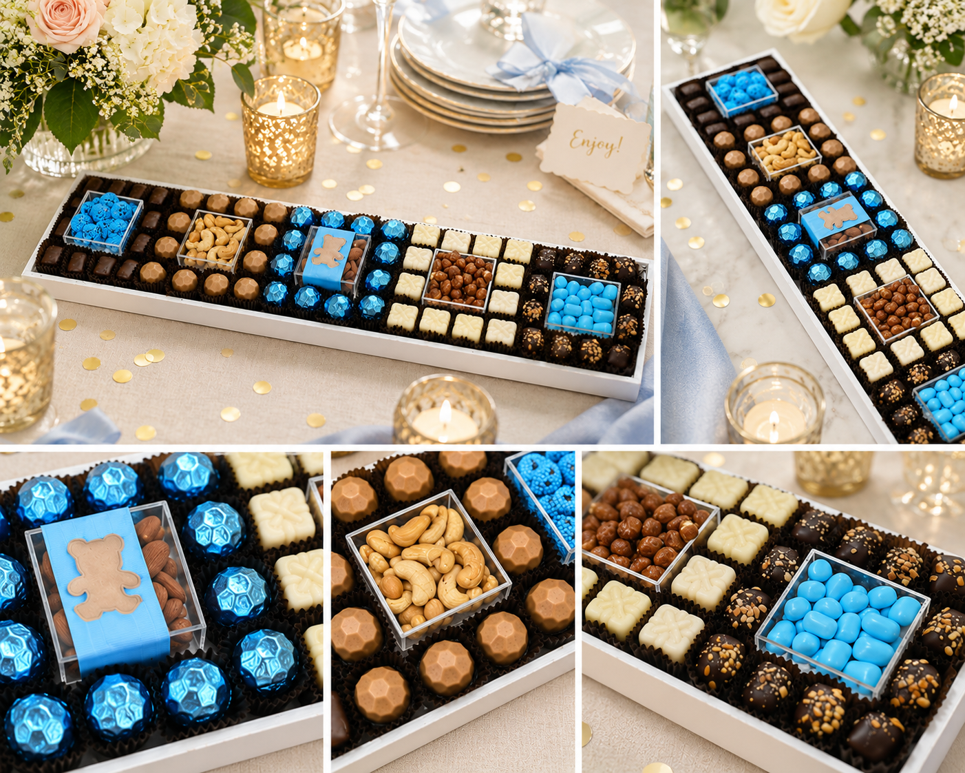 Baby Boy Table Runner Gift Basket (2 Ft)