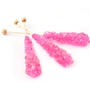 Pink Wrapped Rock Candy Crystal Sticks
