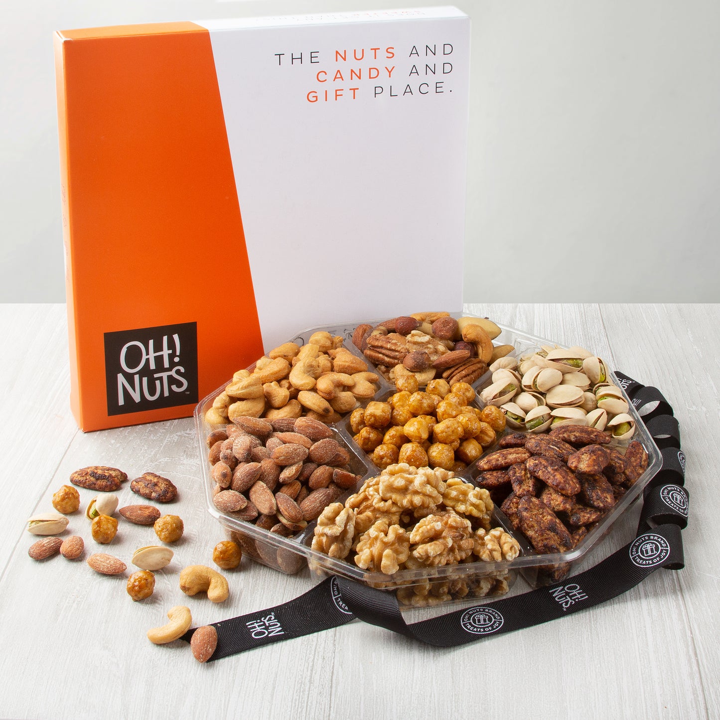 7 Section Assorted Nut Platter
