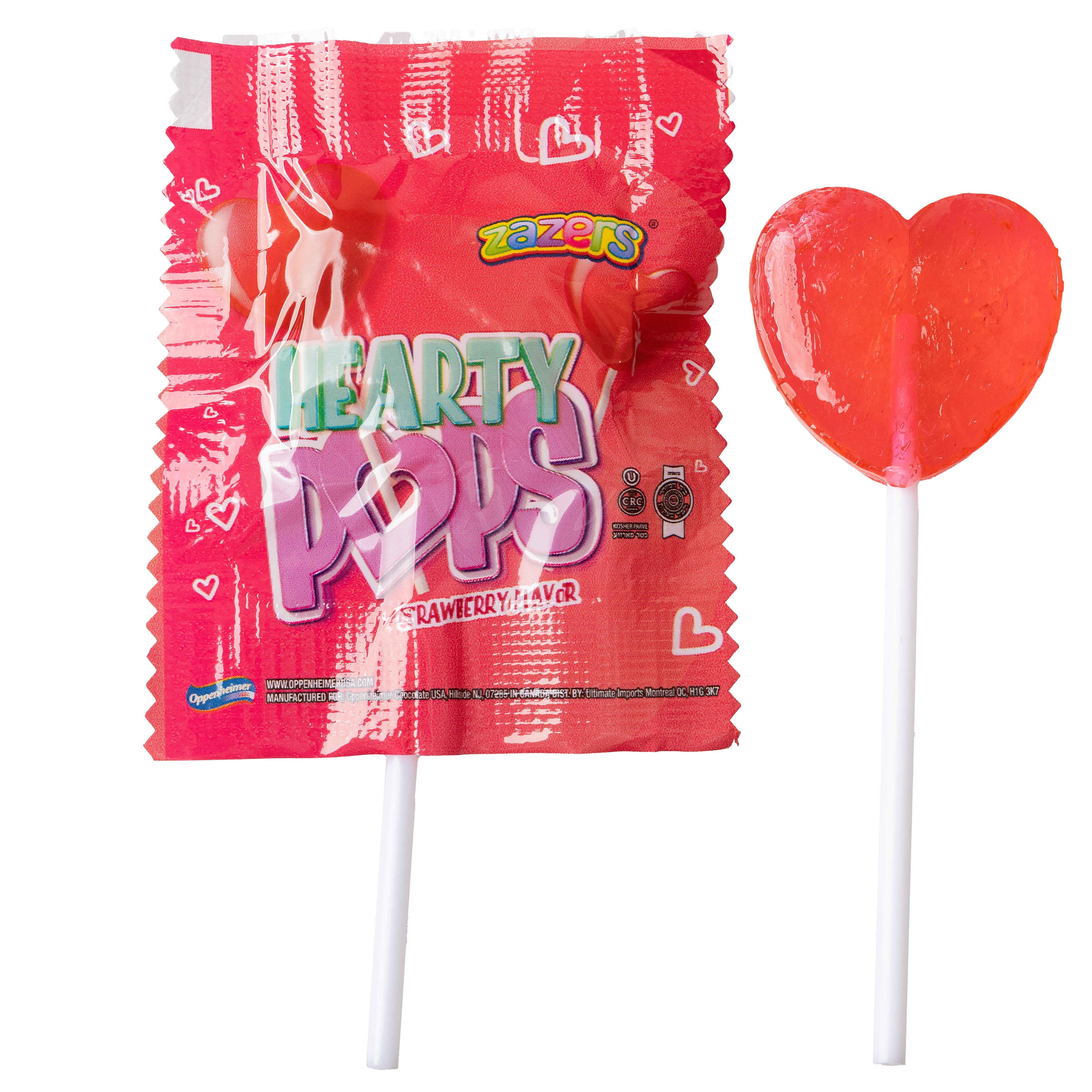 Zaza Strawberry Red Heart Lollipops – Oh! Nuts