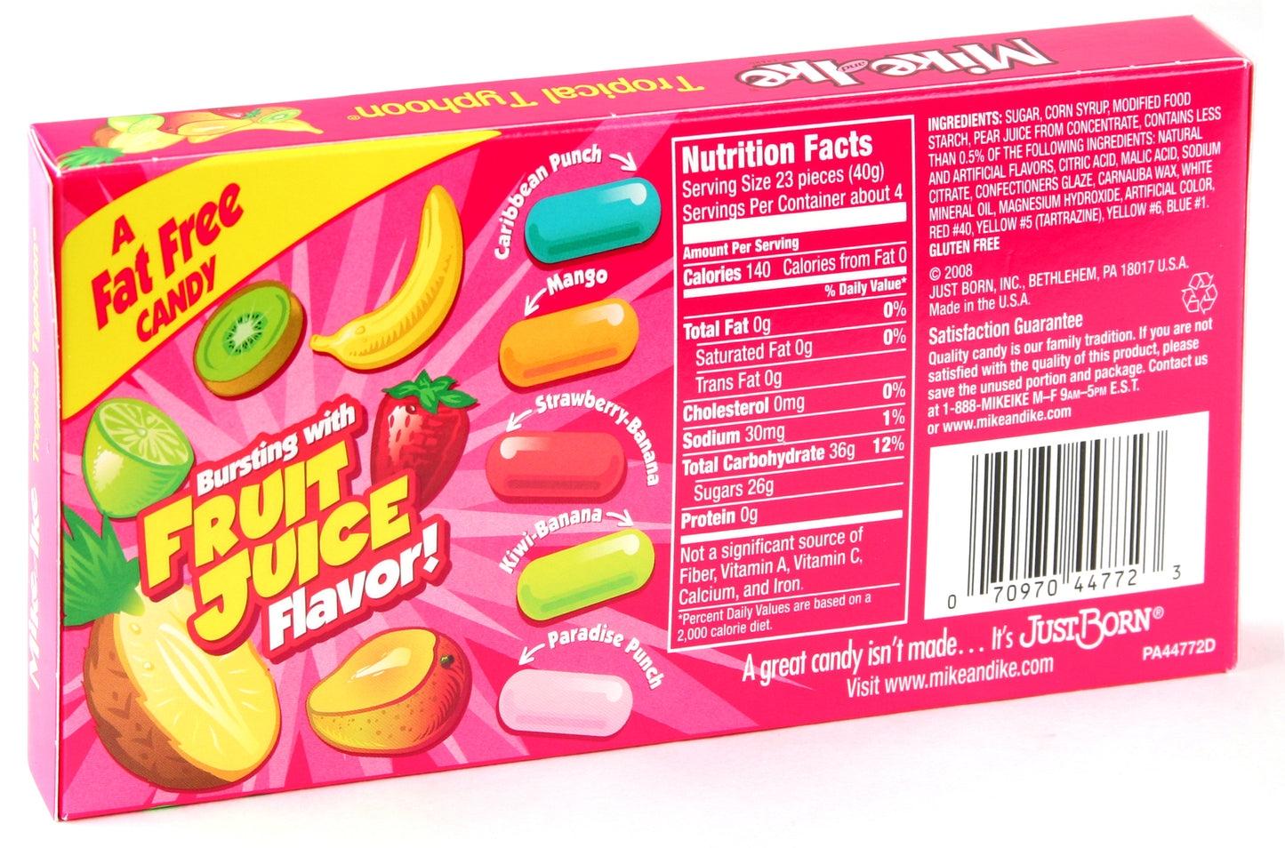 Mike & Ike Jelly Candy - Tropical Typhoon (12CT Case) 