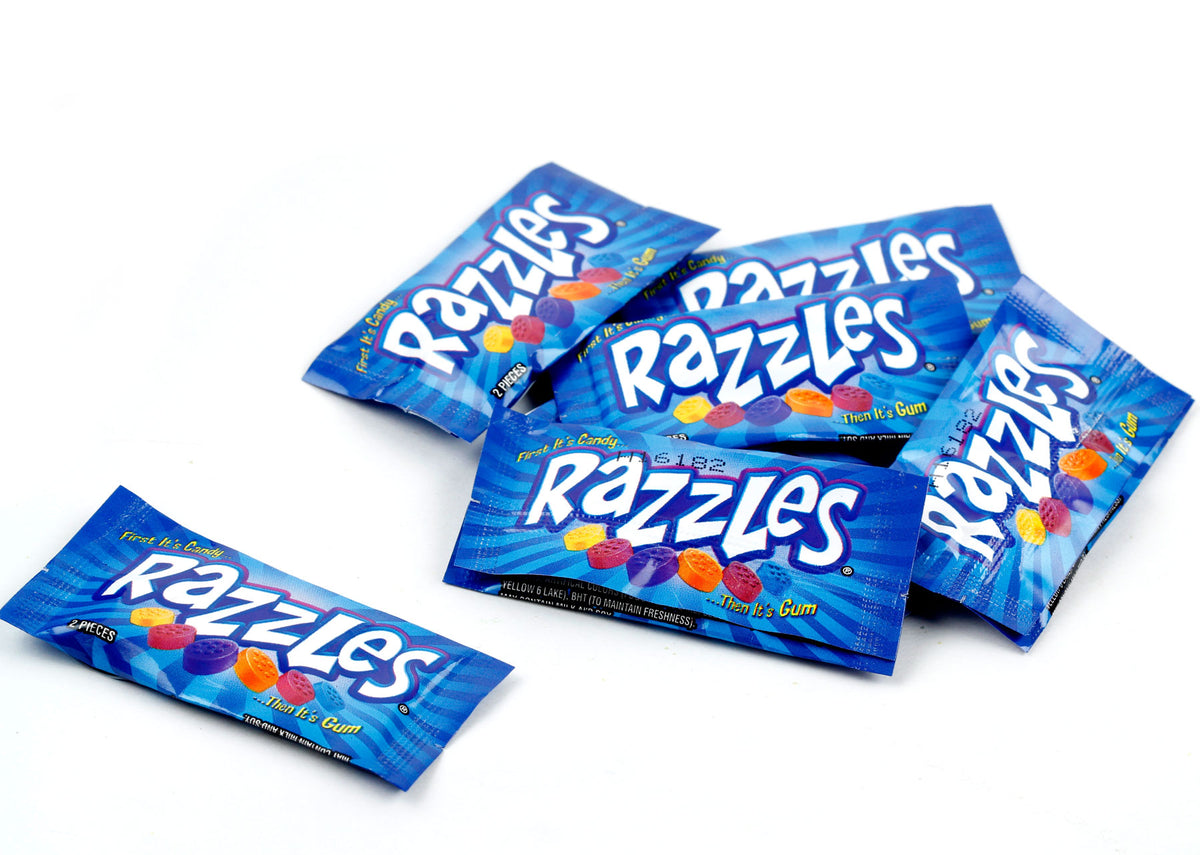 Mini Razzles Mini Razzles 2-Pack Candy Gum - 240CT Box – Oh! Nuts