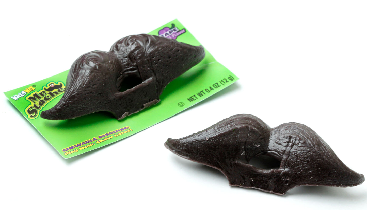 Wack-O-Wax Mr. Stache Mustache Candy - 24CT Box