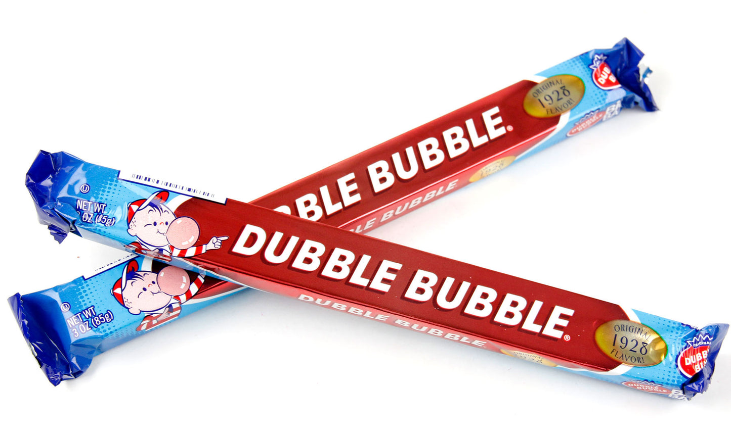  Dubble Bubble Big Bar Original Bubble Gum 