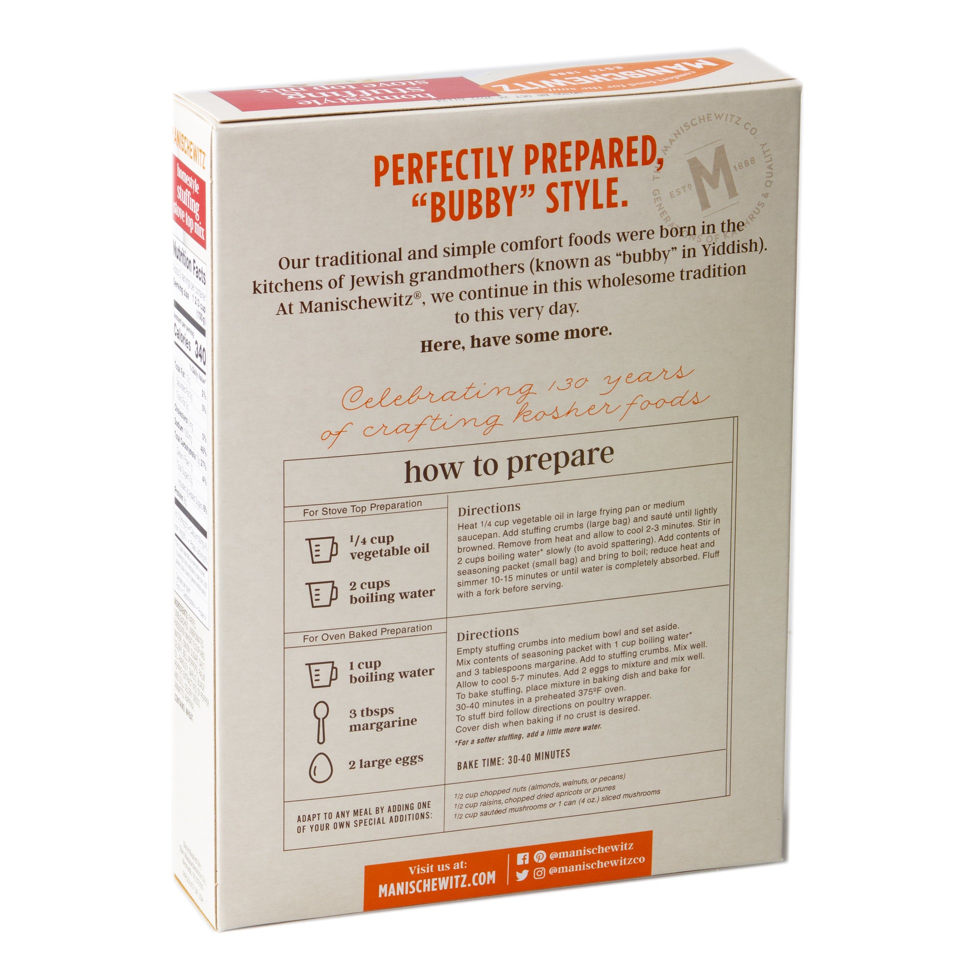Passover Homestyle Stuffing Mix - 6 oz Box