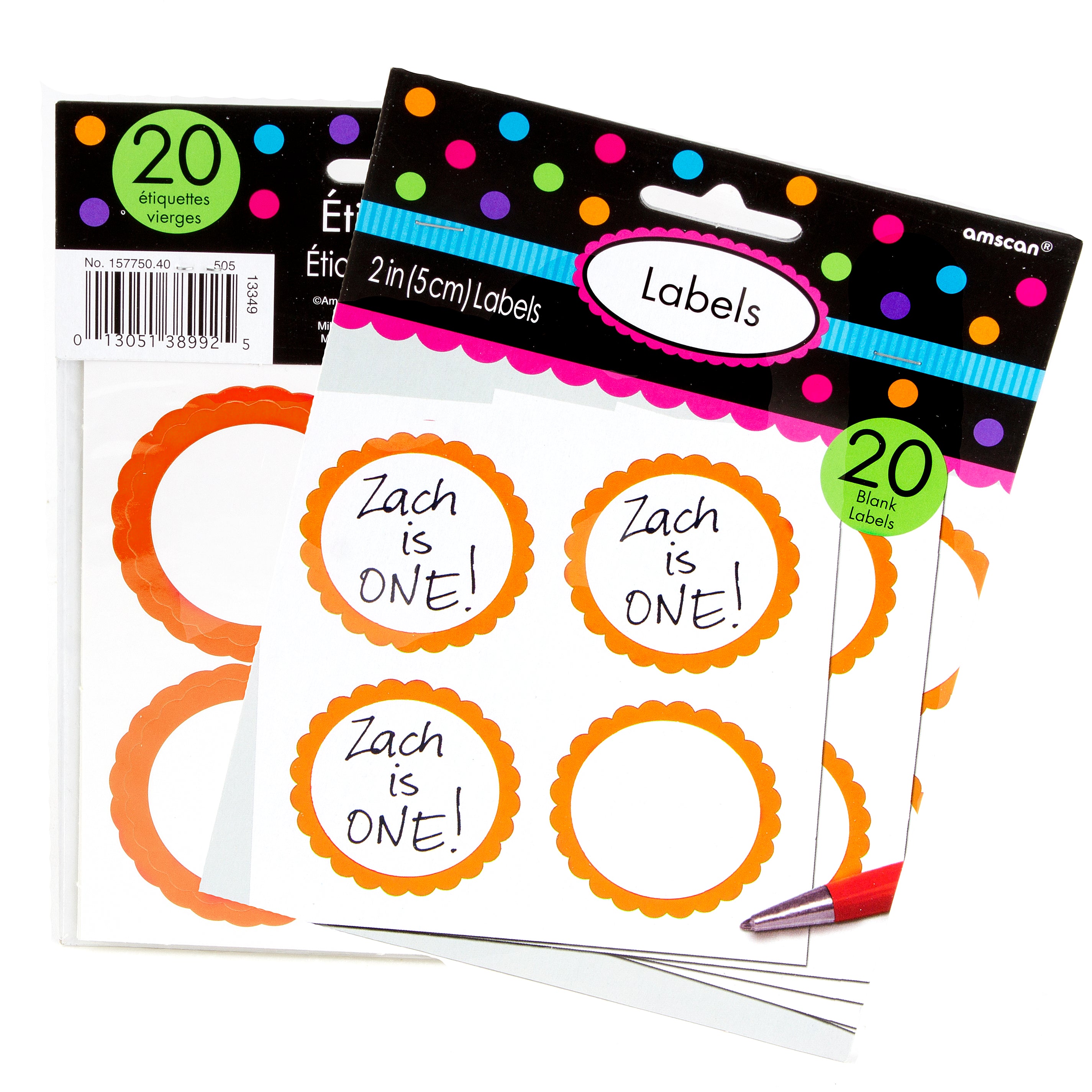 Orange Favor Sticker Labels 20 CT – Oh! Nuts