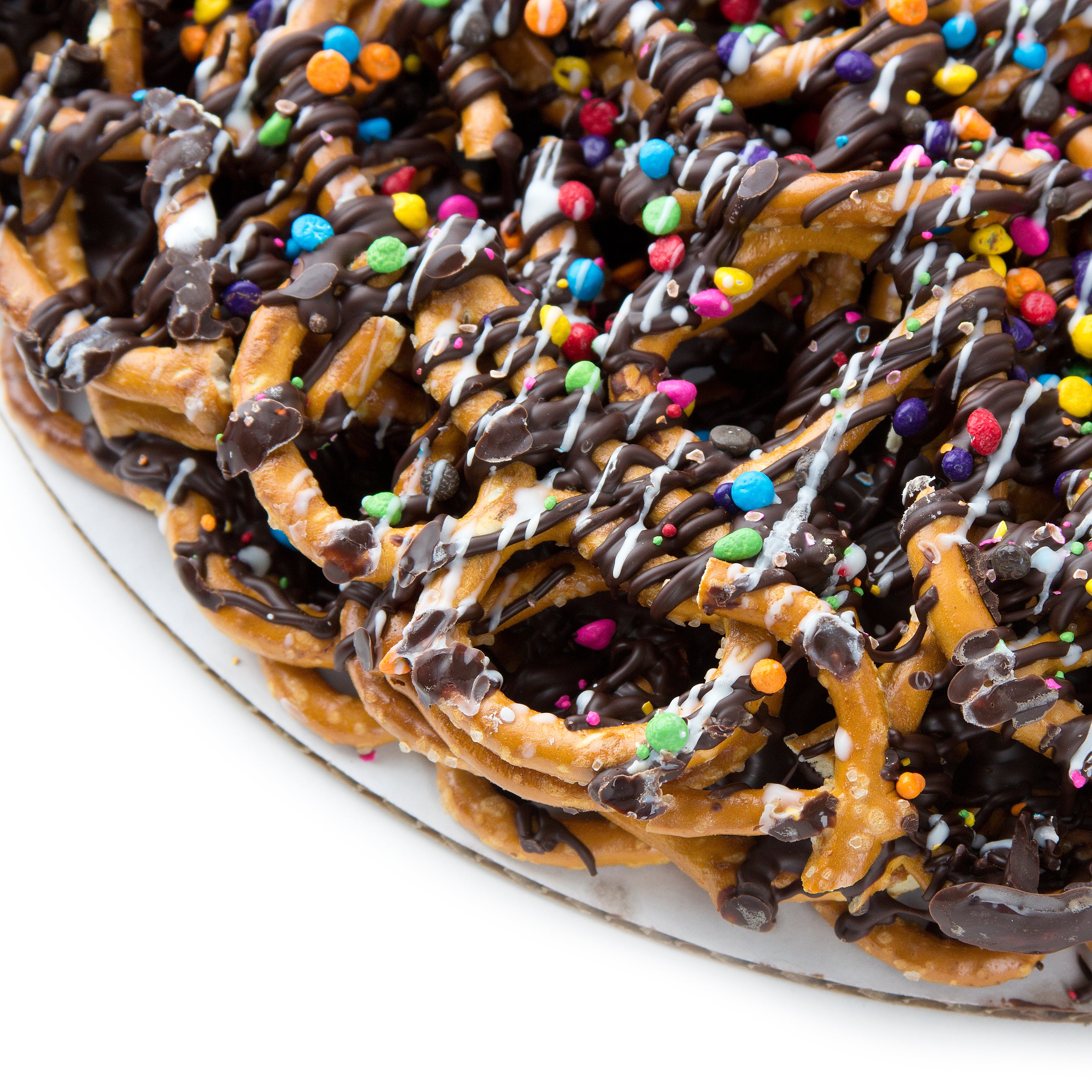 Chocolate Pretzel Pie W/Rainbow Lentils - 8 Inch – Oh! Nuts