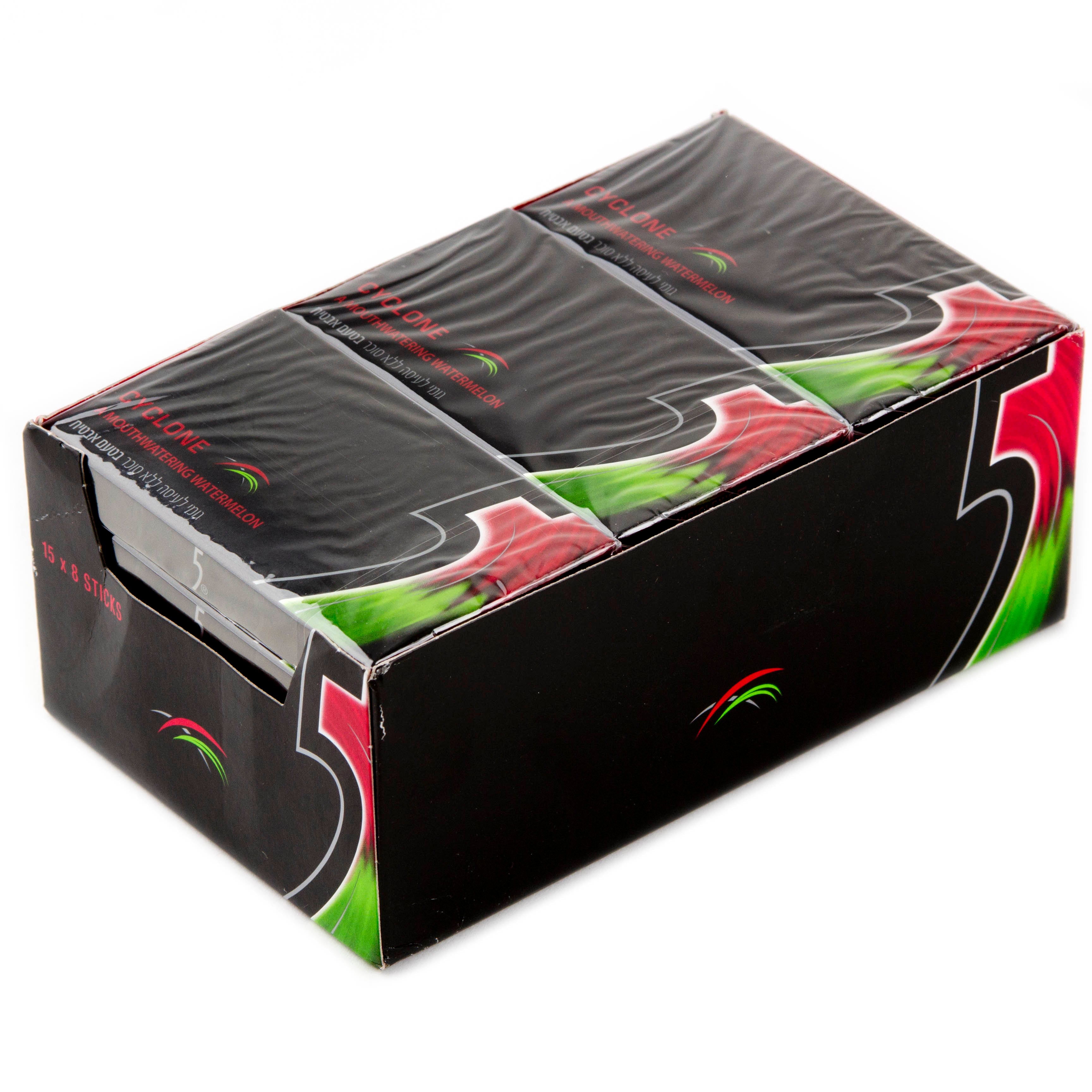 5 Cyclone Watermelon Mini Gum Sticks - 15CT Box – Oh! Nuts