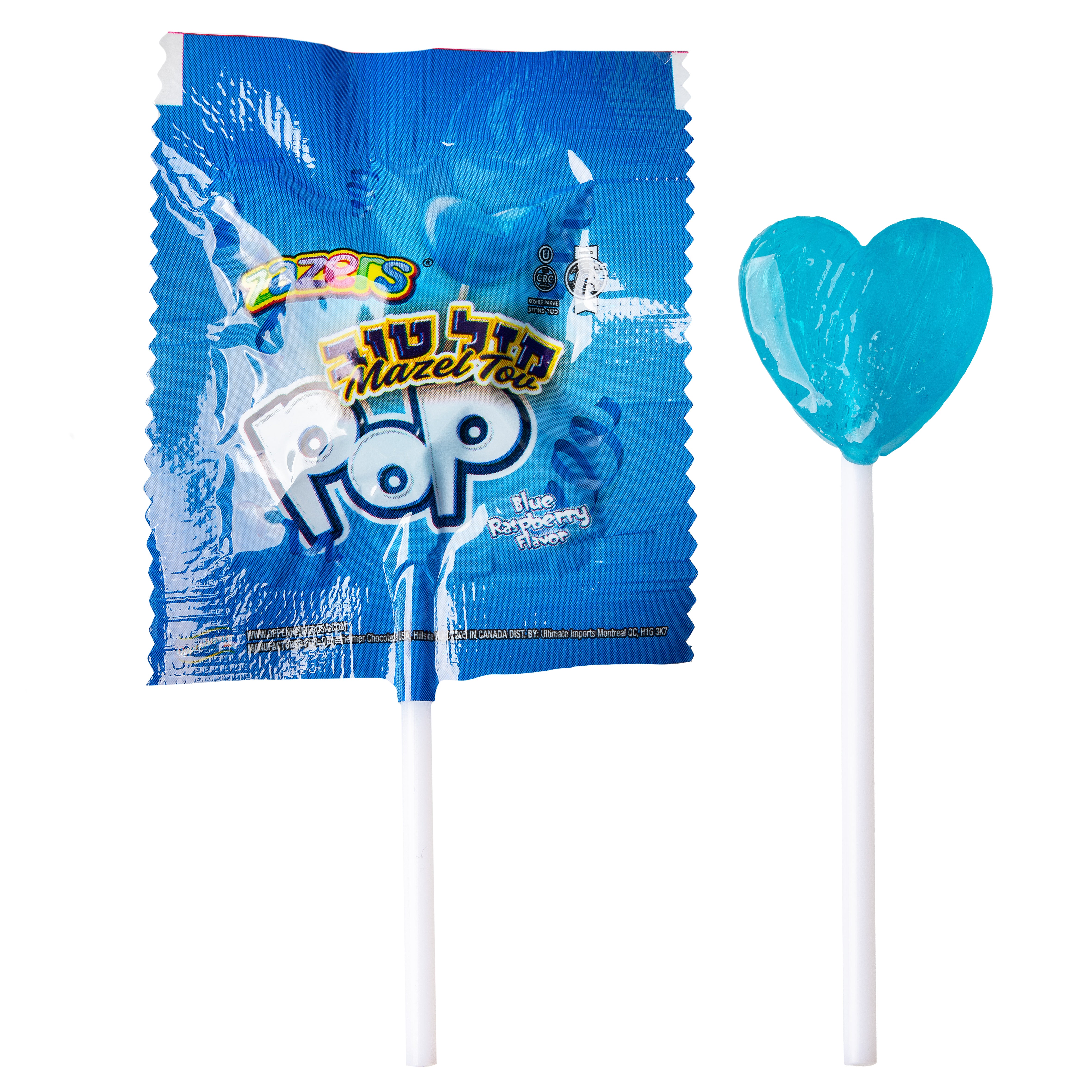 Zaza Blue Raspberry Mazal Tov Pops - 7oz Bag – Oh! Nuts
