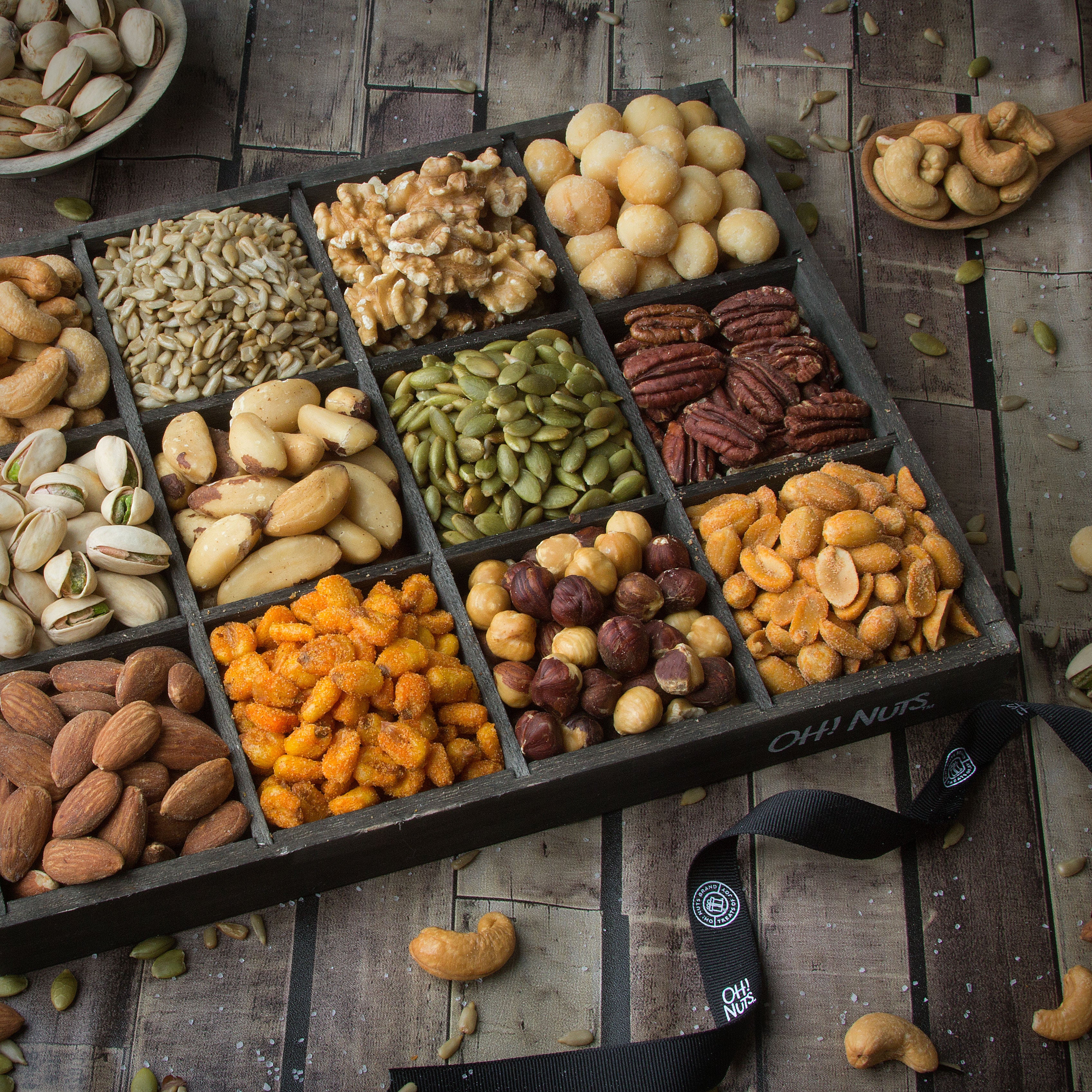 Oh! Nuts 12 Variety Mixed Nut Gift Basket