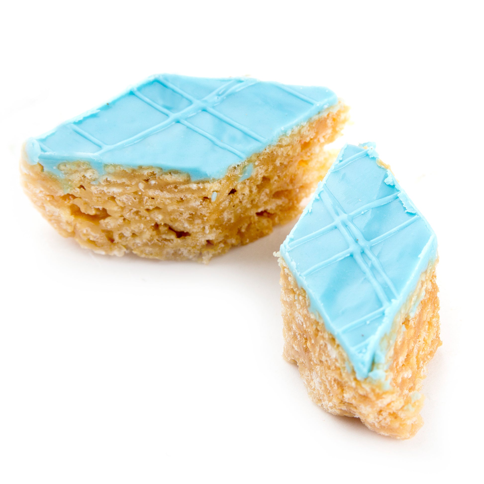 Handcrafted Blue Peanut Diamond Chew Platter - Medium