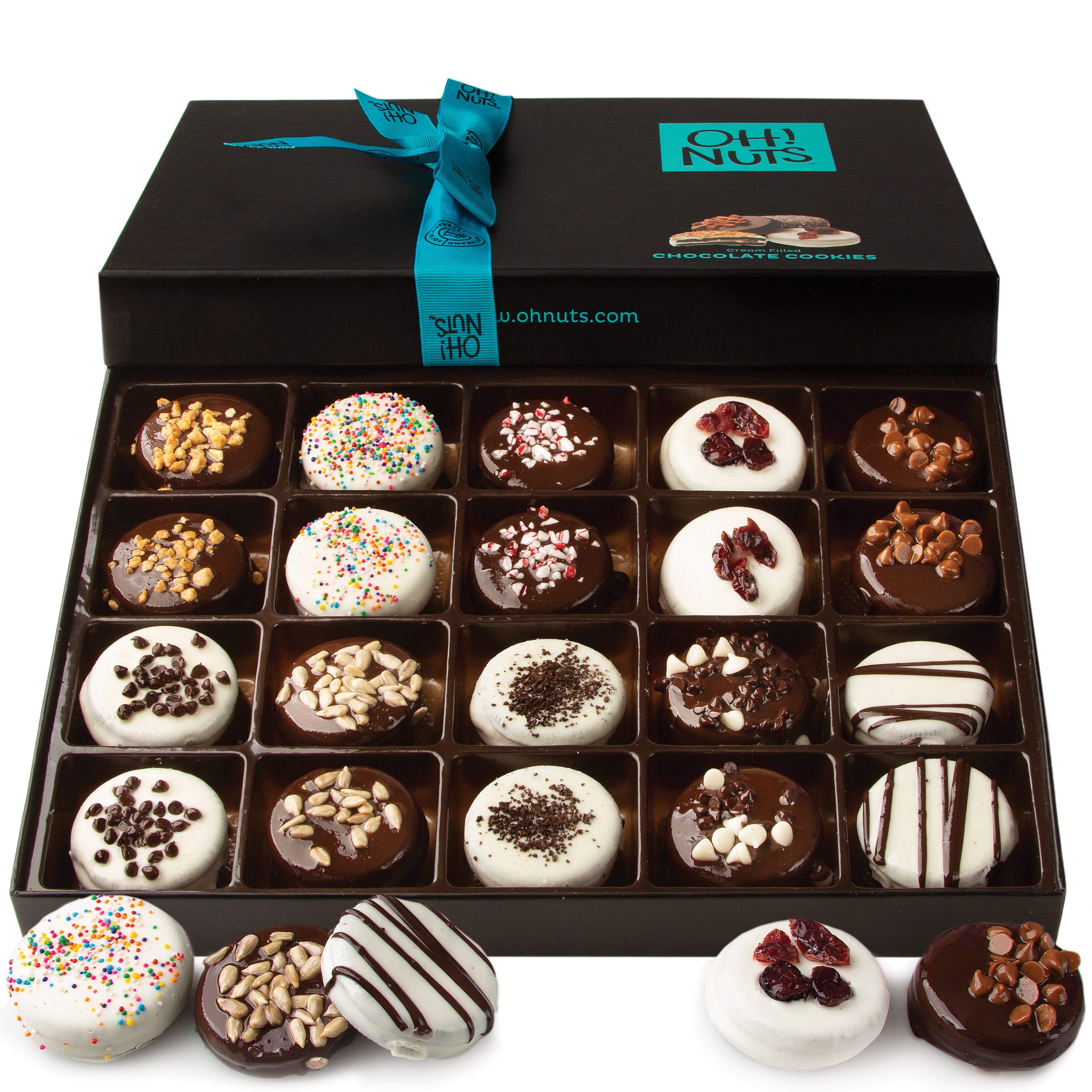 20 Variety Gourmet Chocolate Covered Sandwich Cookie – Oh! Nuts