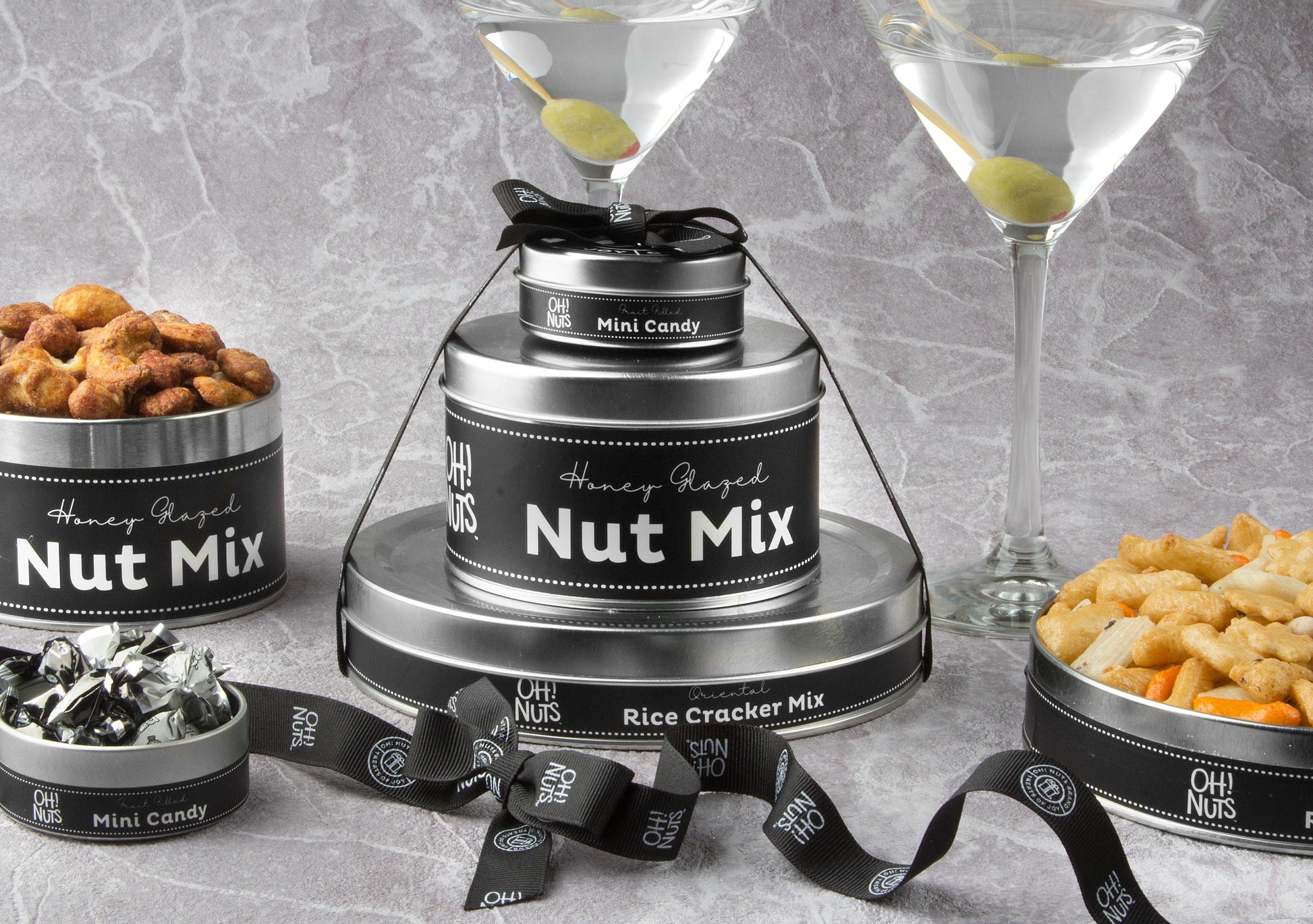 Gourmet Tower of Tins Gift Basket
