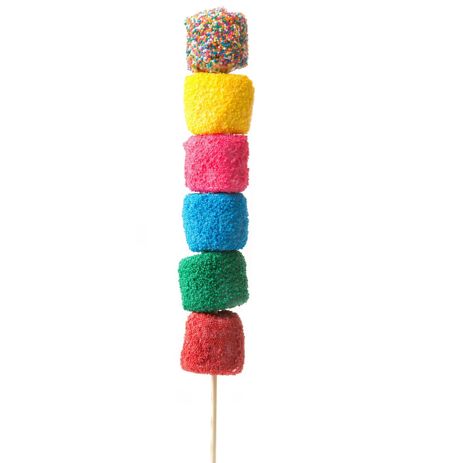 White Chocolate Dipped Marshmallow Kabob