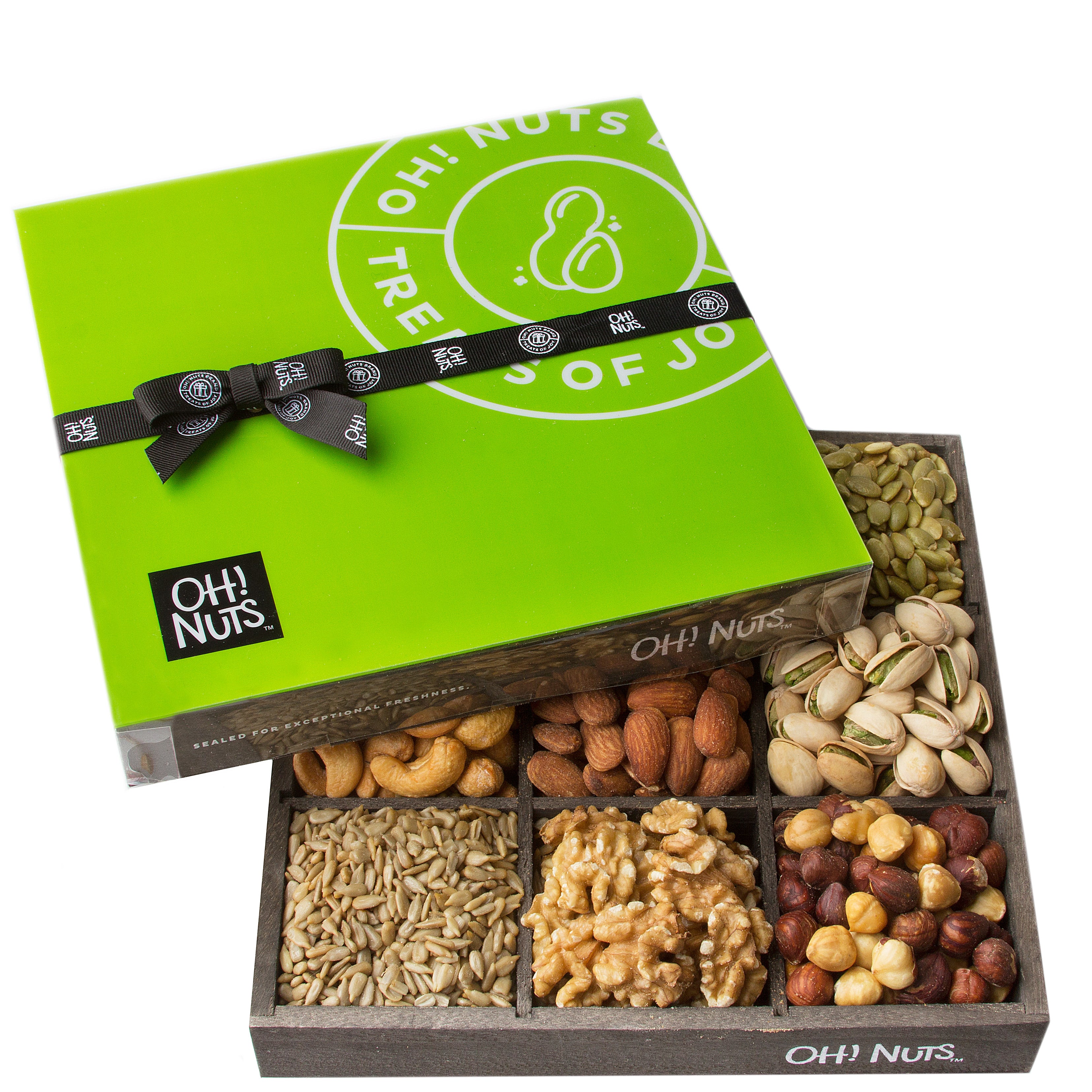 Holiday Nuts 9 Variety Gift Basket – Oh! Nuts