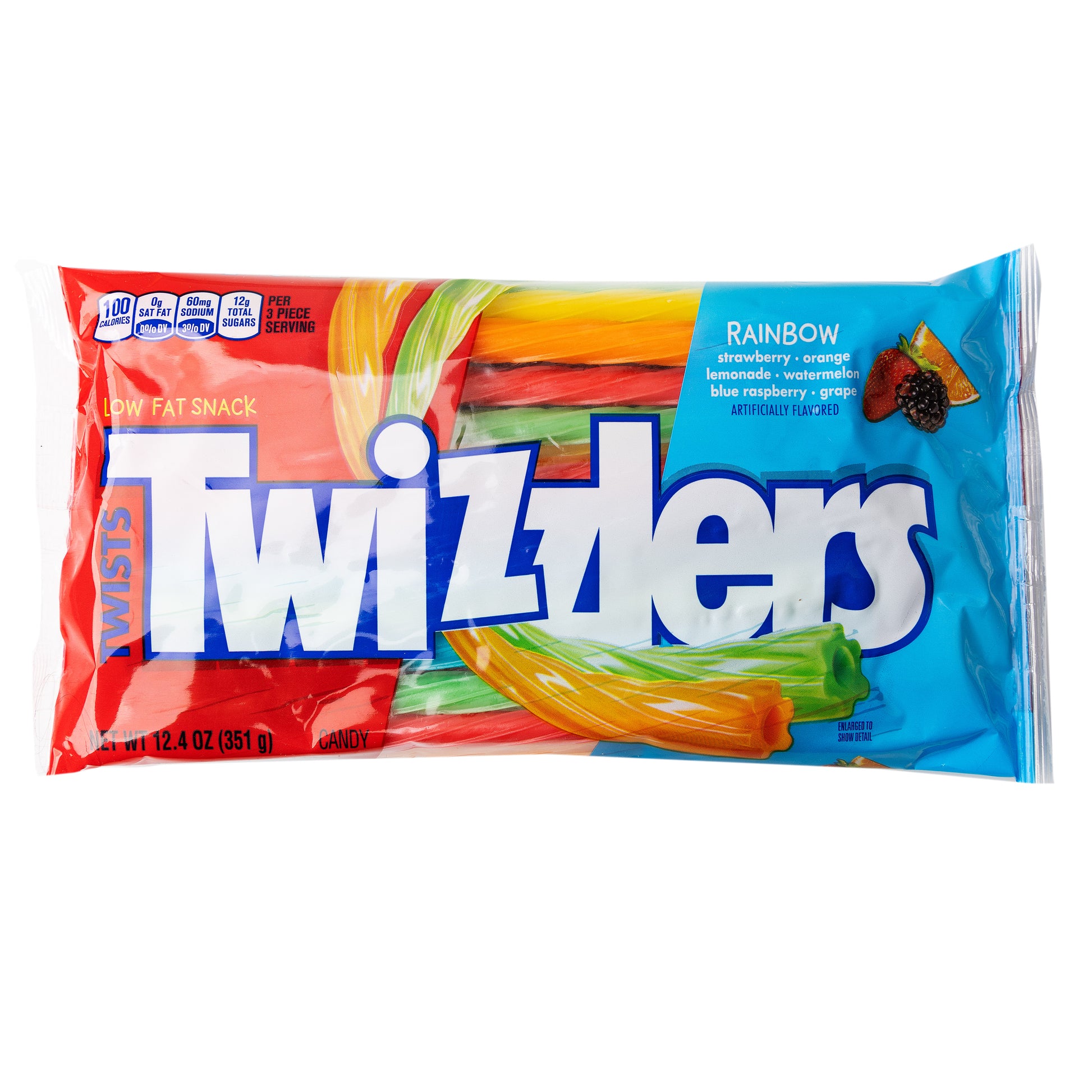 Twizzlers Rainbow Twist Straws - 12.4oz Bag
