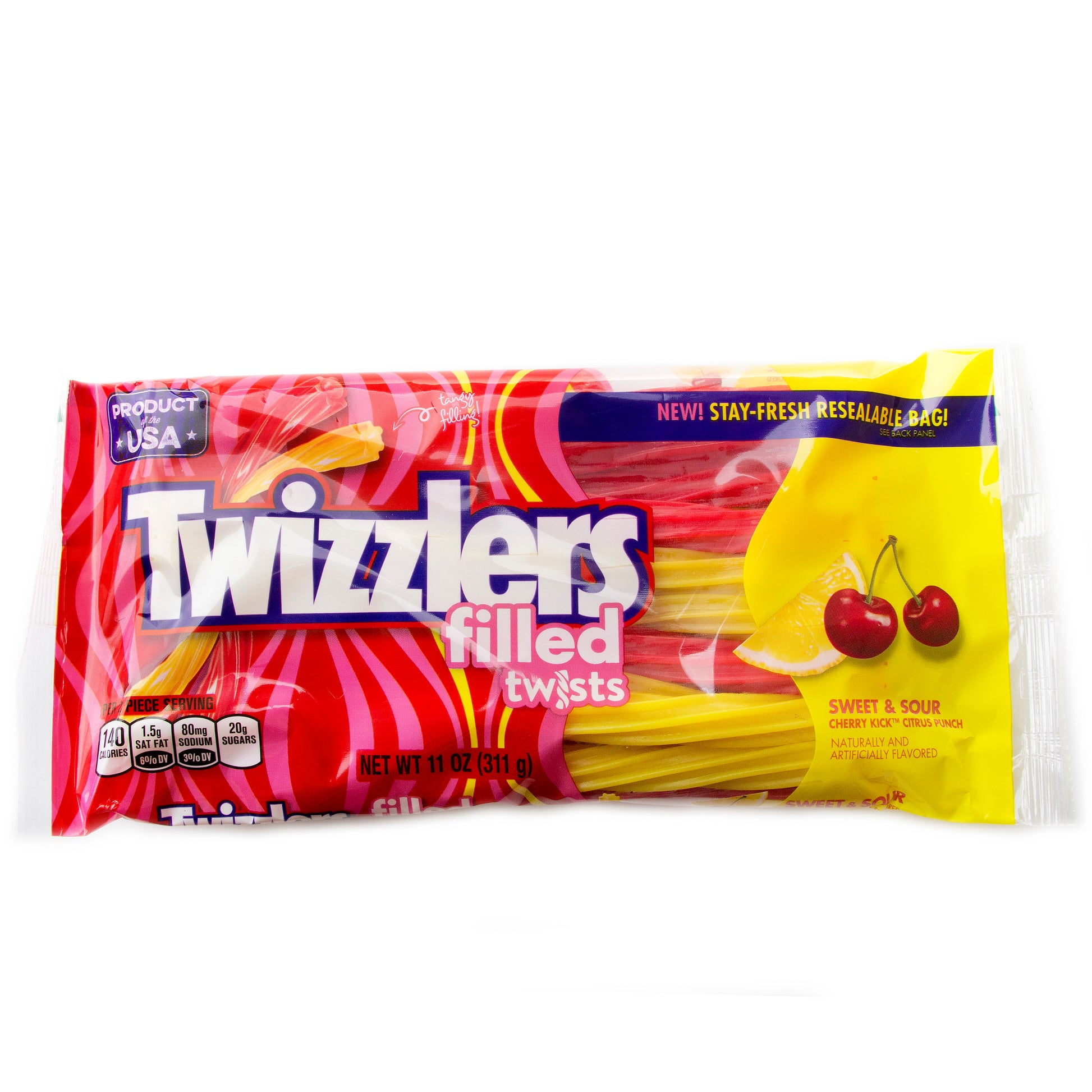 Twizzlers Sweet n' Sour Twist Straws - 11oz Bag