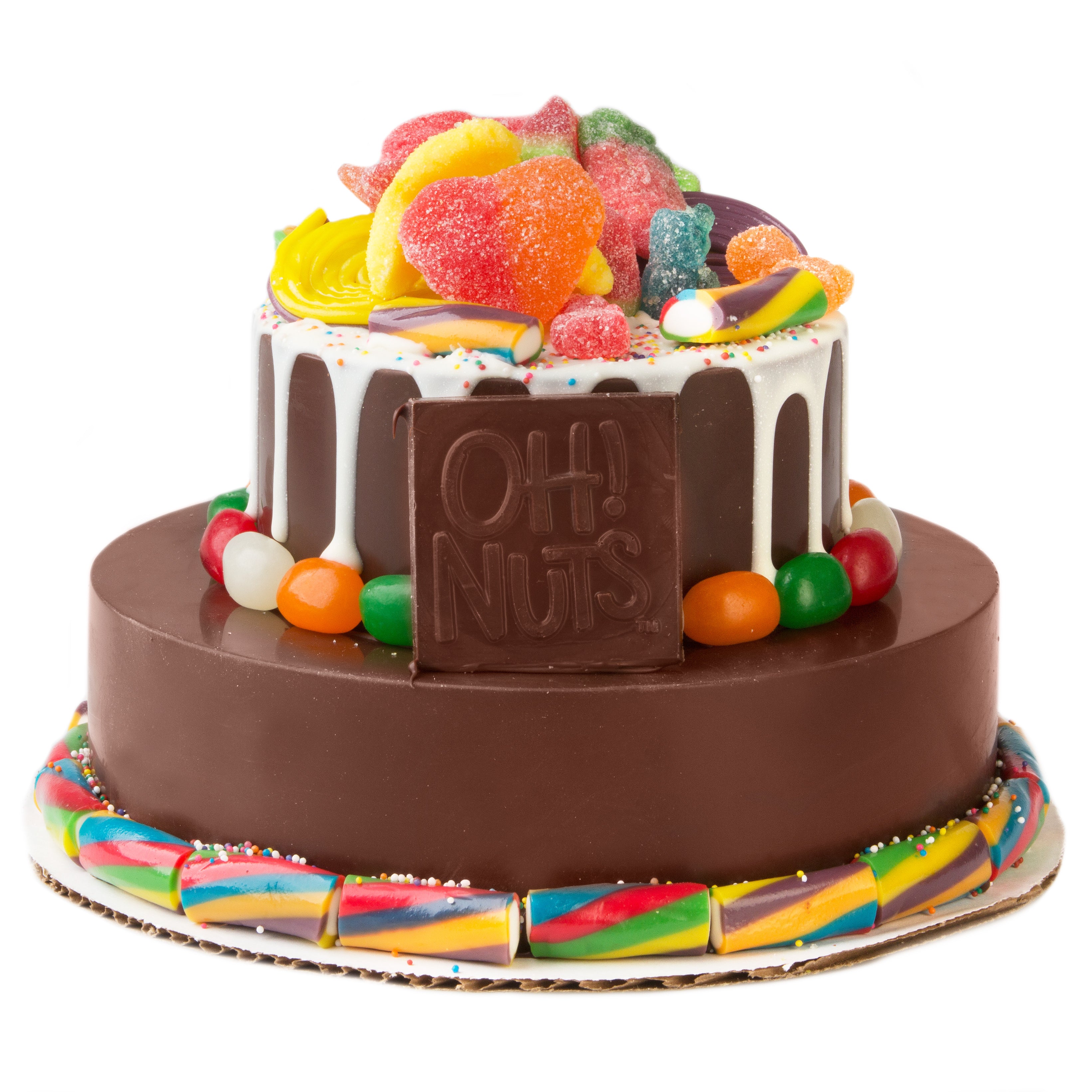 Hand Made Dome Belgian Chocolate & Candies 2-Tier SMASH CAKE – Oh