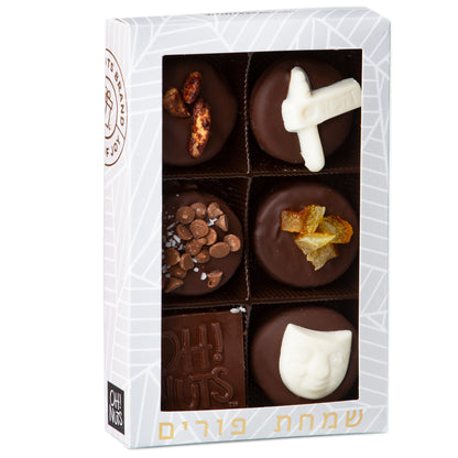 Smart Cookie - Oh! Nuts Purim Handmade Decorated Cookie Gift Box