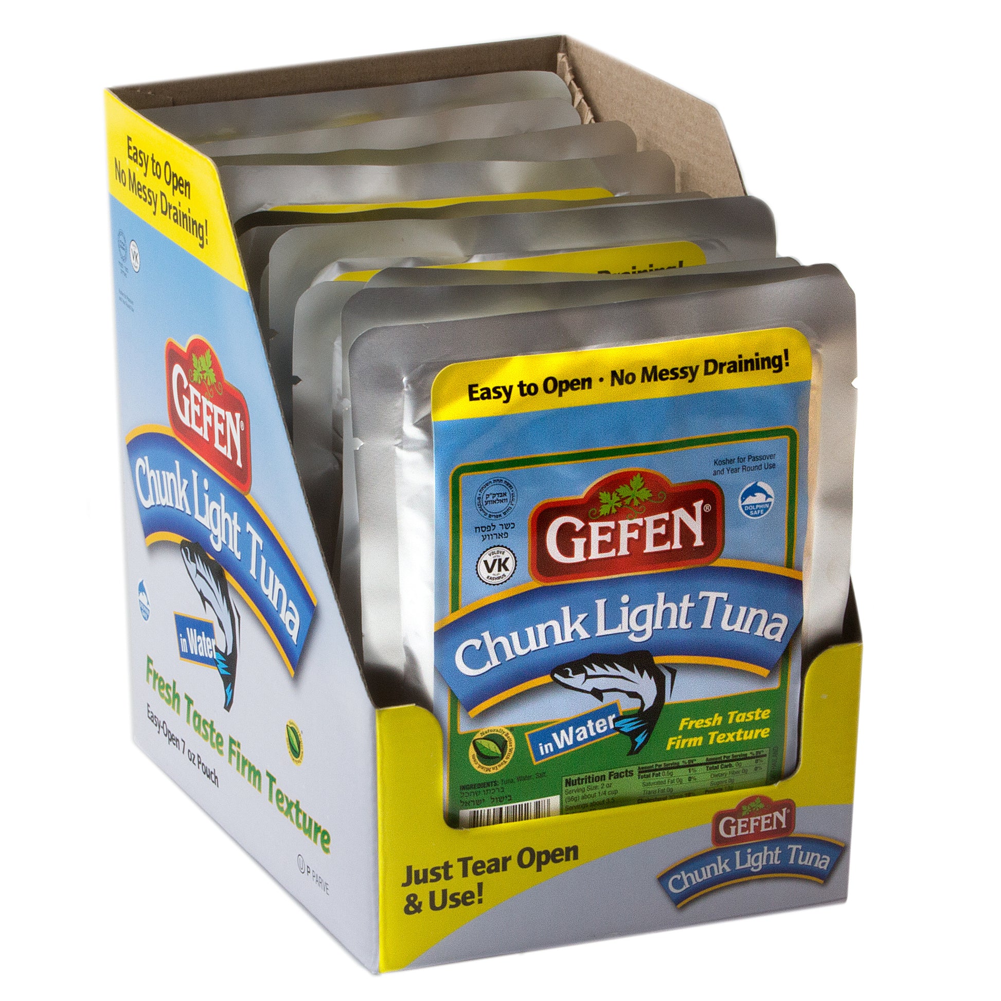 Passover Chunk Light Tuna In Water - 7oz Pouch