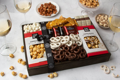 Oh! Nuts Holiday Wooden Crate Gift Basket