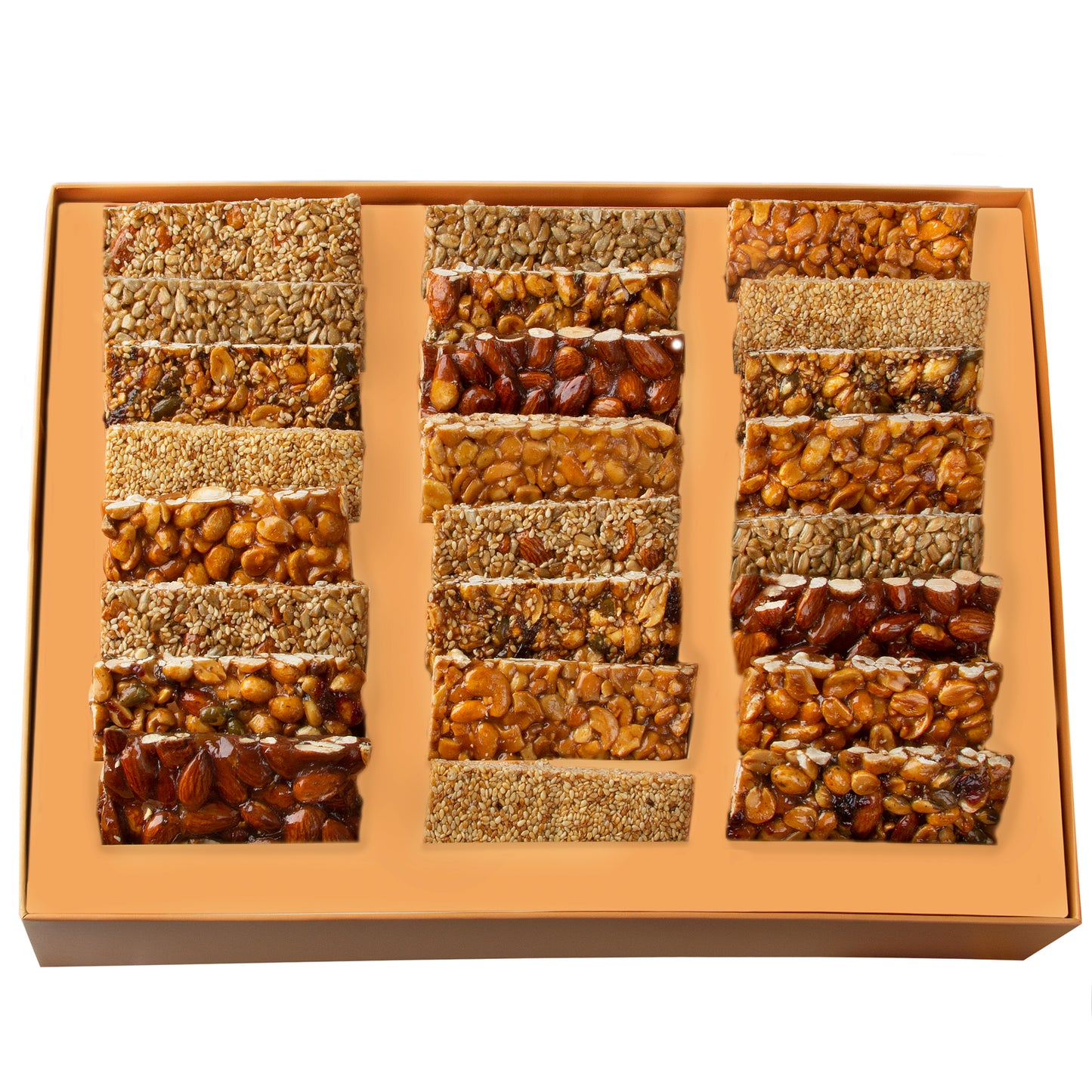 Oh! Nuts Hand Made Gourmet Nut Brittle Variety Gift Box - 24CT