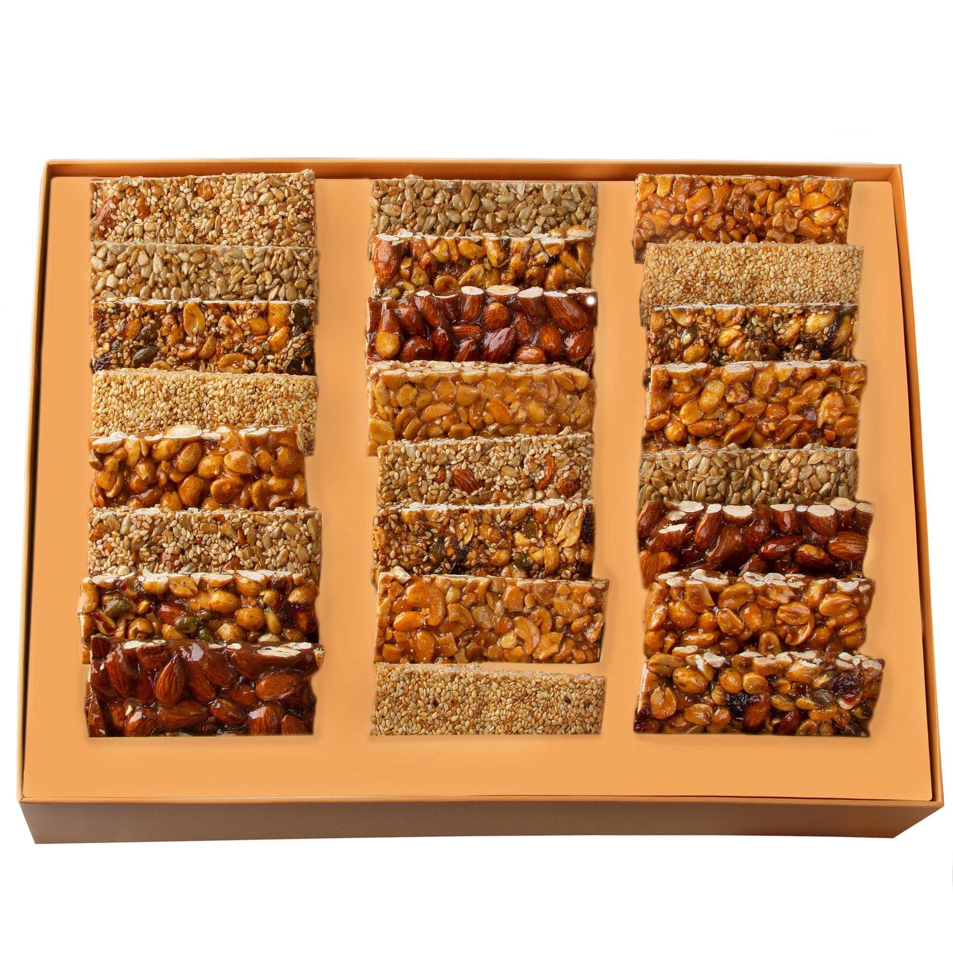 Oh! Nuts Hand Made Gourmet Nut Brittle Variety Gift Box - 24CT