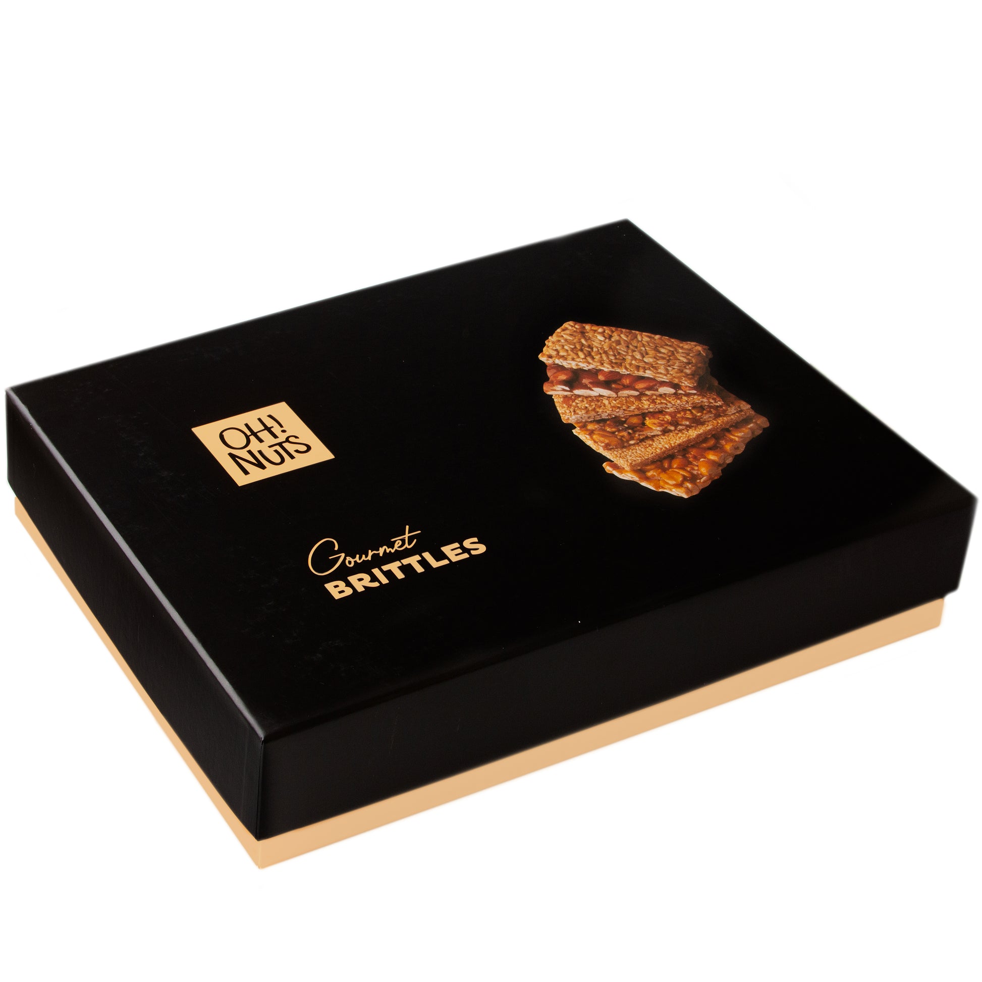 Oh! Nuts Hand Made Gourmet Nut Brittle Variety Gift Box - 24CT