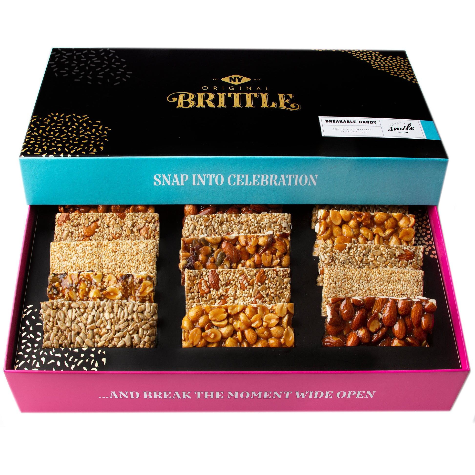 NY Brittle Gourmet Nut Brittle Variety Gift Box - 15CT