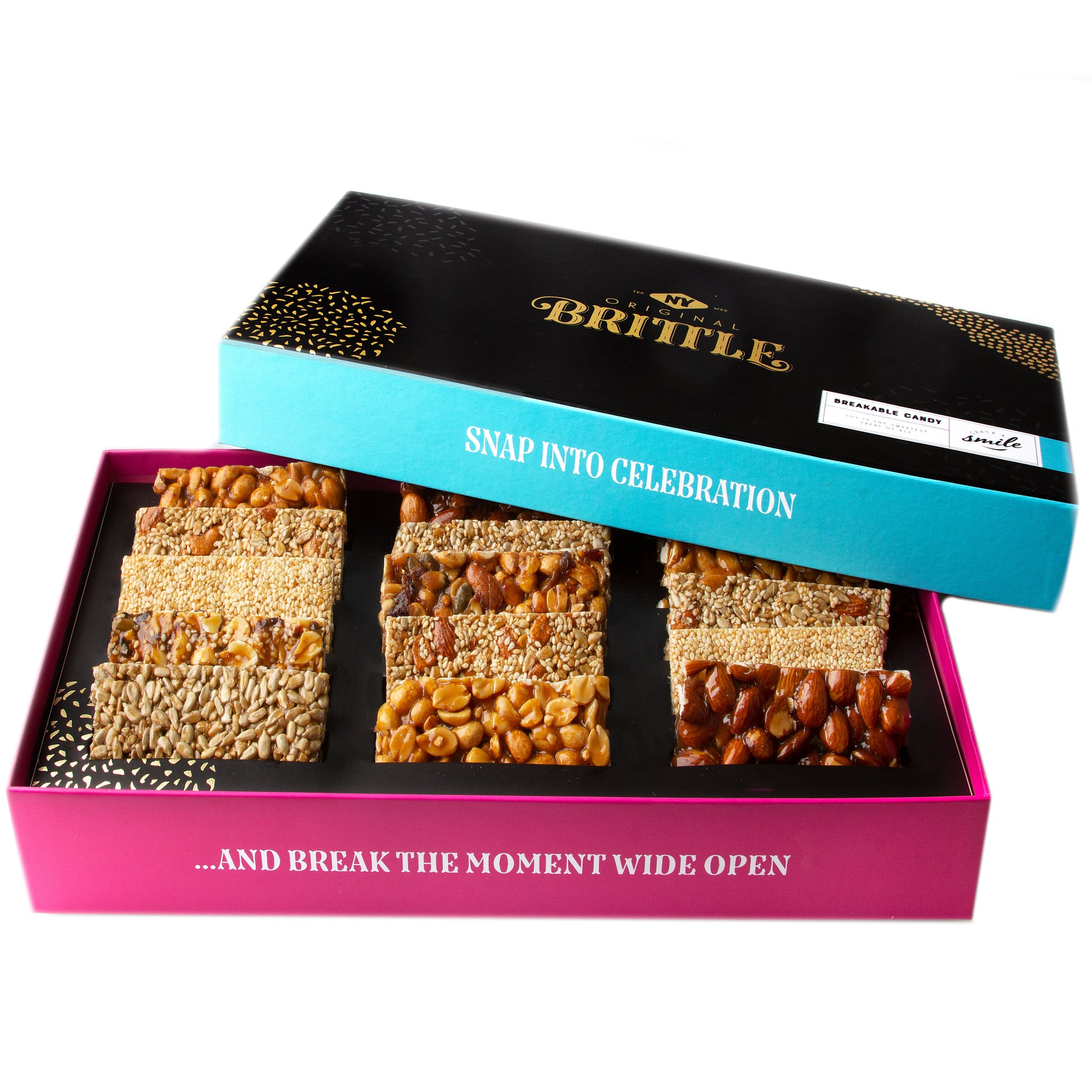NY Brittle Gourmet Nut Brittle Variety Gift Box - 15CT