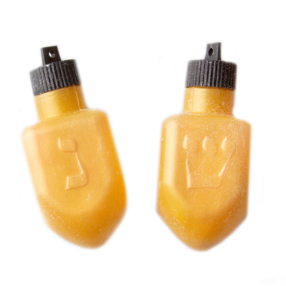 Hanukkah Strawberry Fizz Gold Dreidels Candy - 18CT Bag