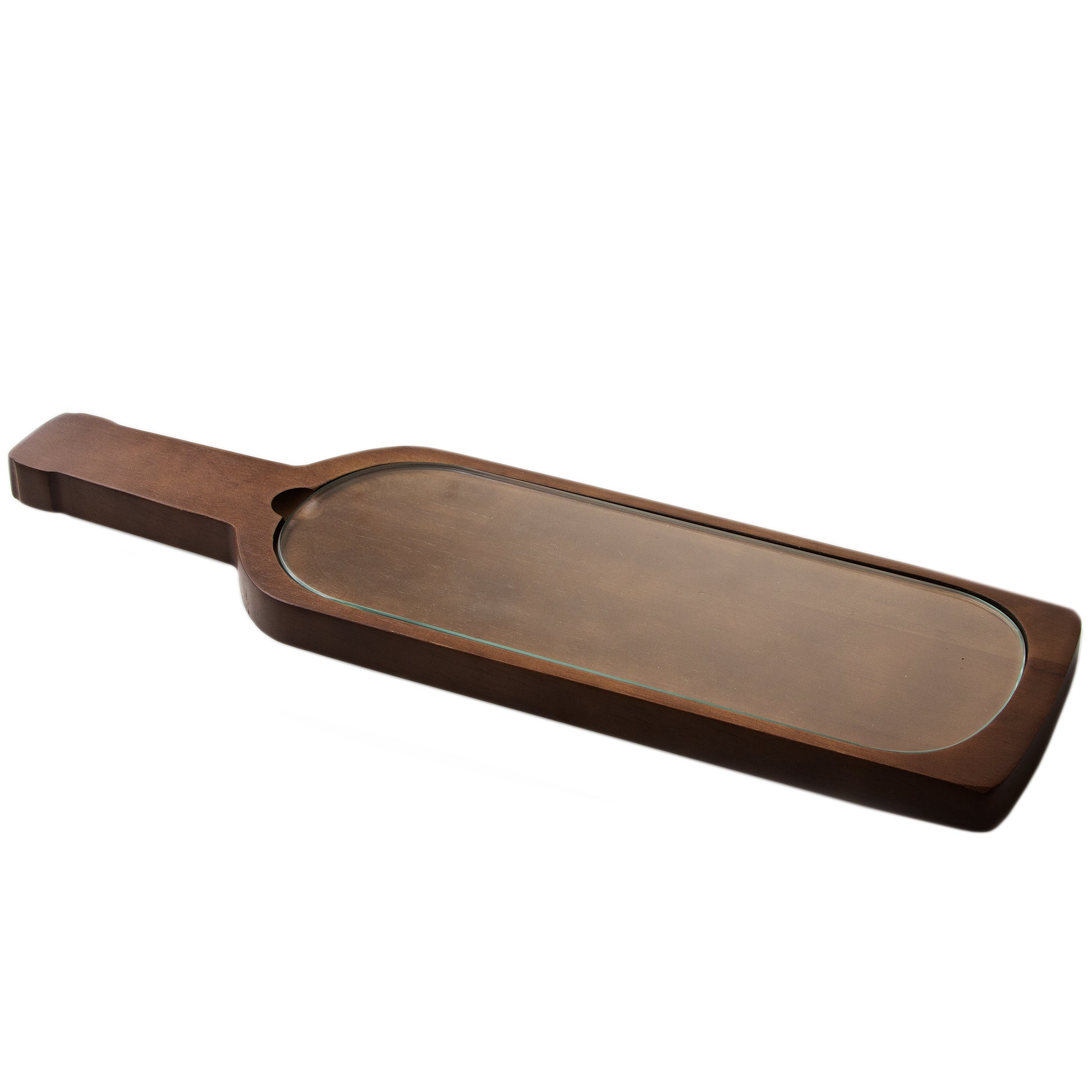 Purim Glass Wine Bottle Tray Shalach Manos Gift