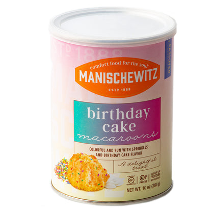 Birthday Cake Coconut Macaroons - 10 OZ Can