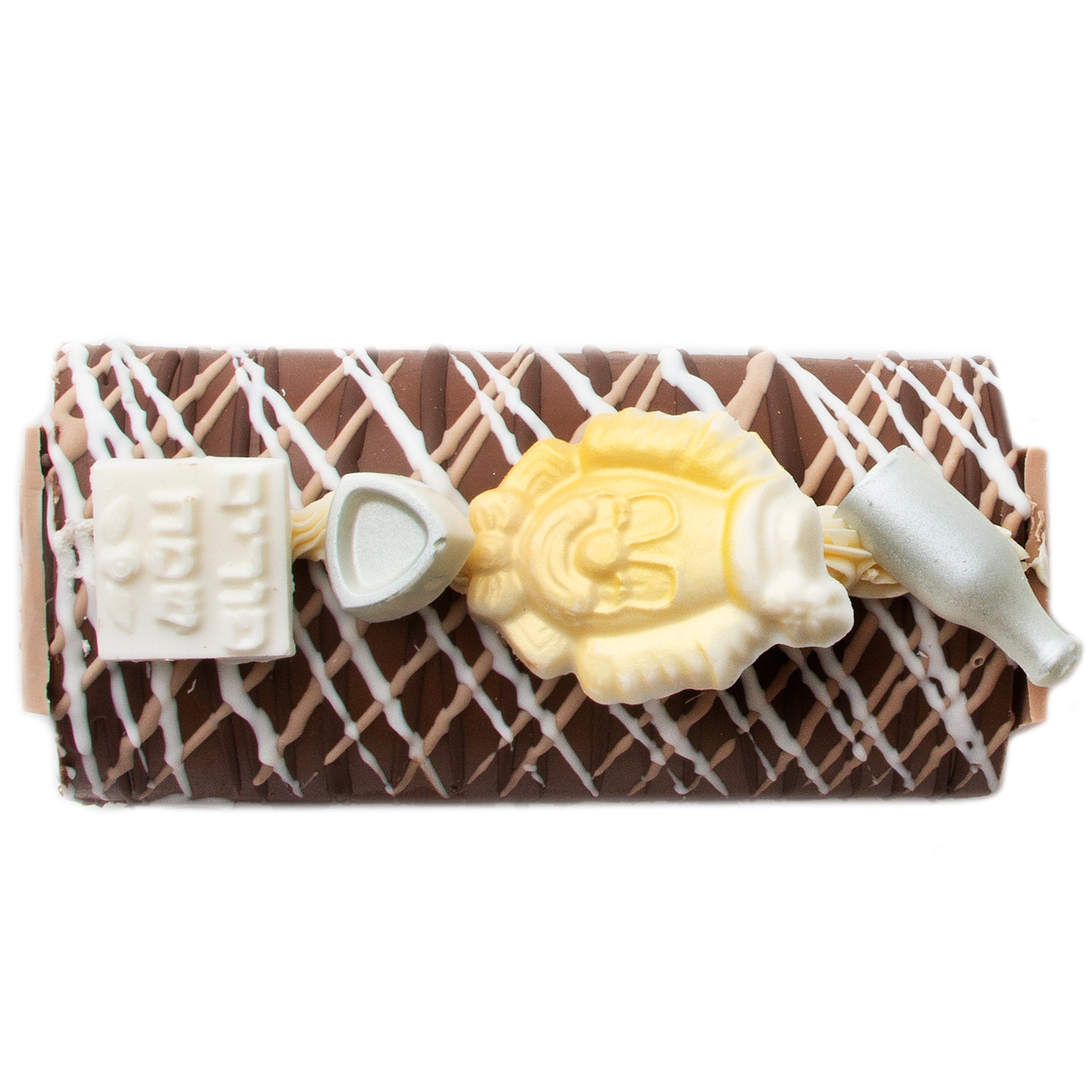 Hand-Crafted Decorative Purim Truffle Chocolate Log