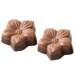 Non-Dairy Brown Two Tone Flower Chocolate Truffles