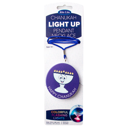Hanukkah Light Up Pendent Necklace
