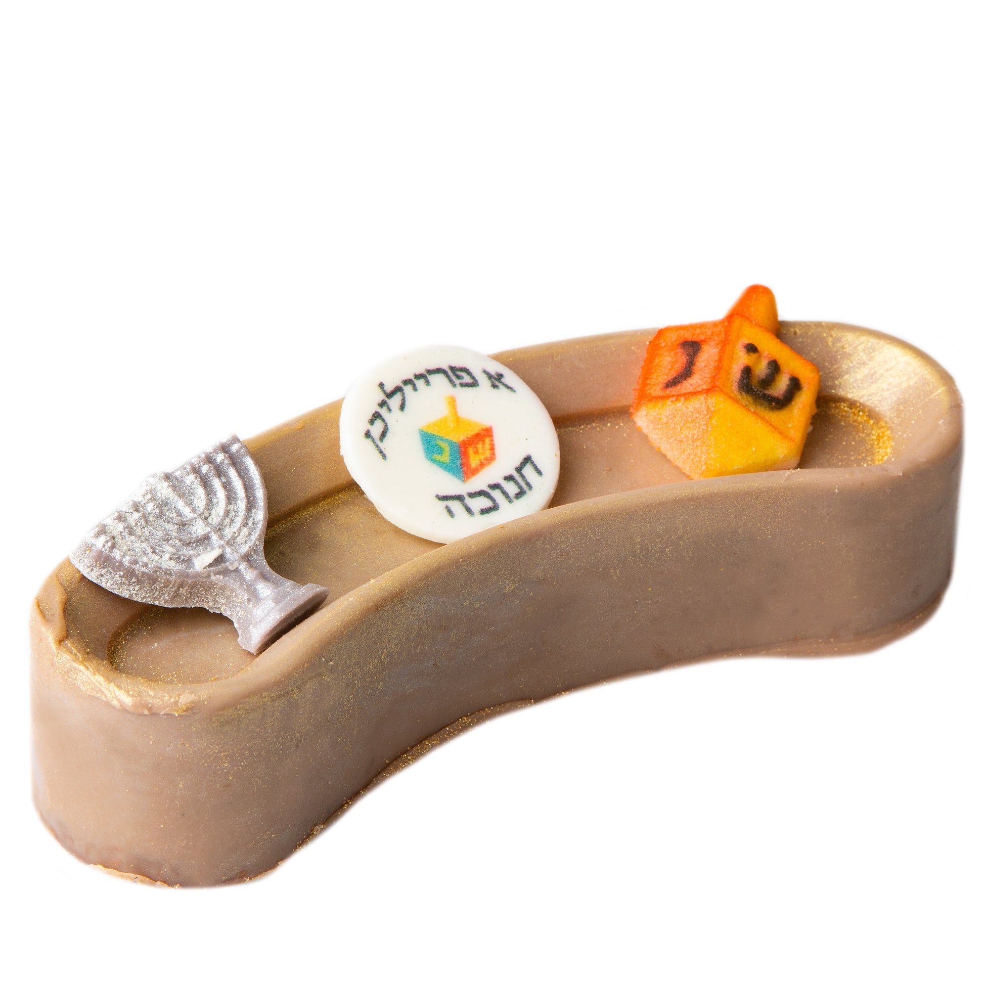 Hanukkah Decorated Mini Chocolate Log