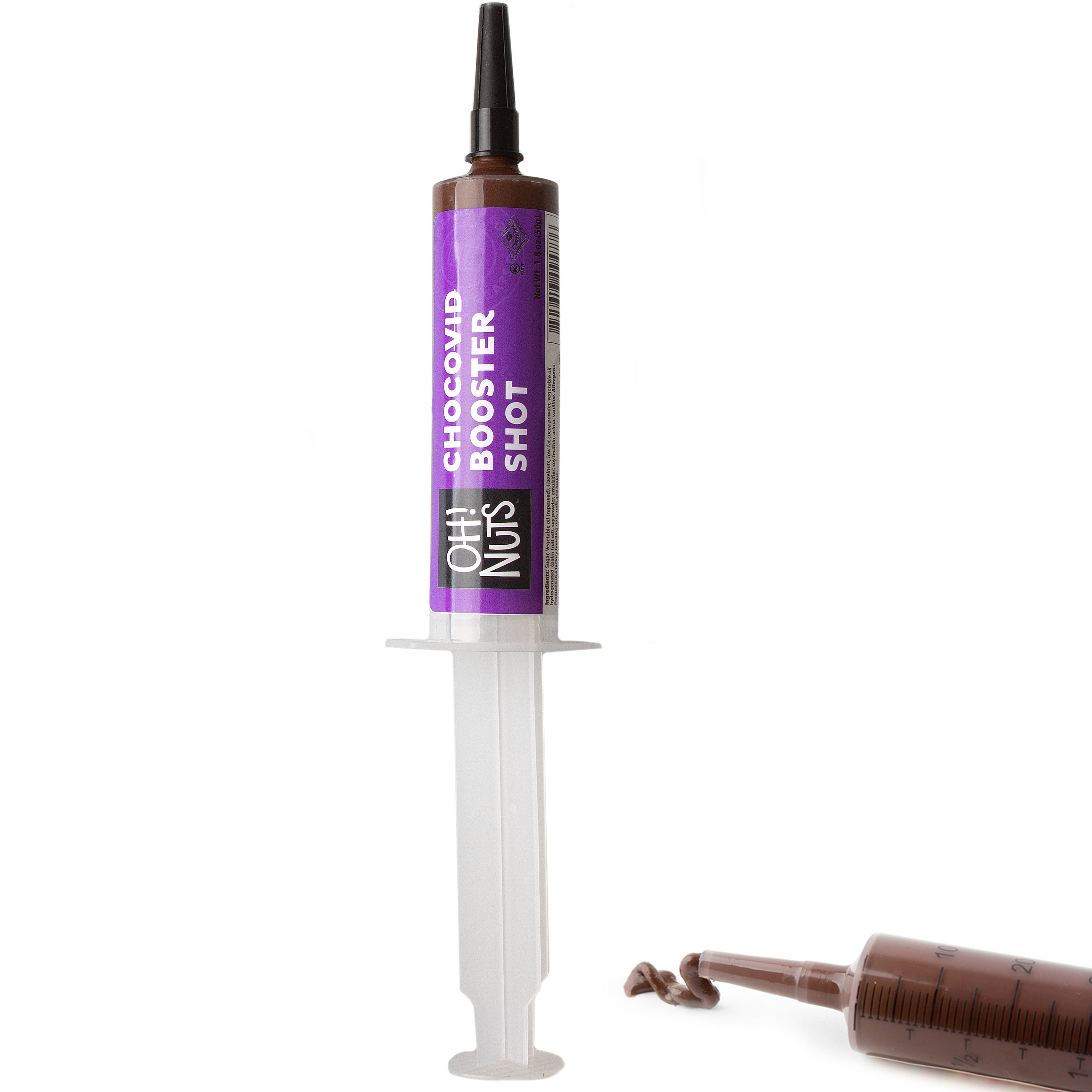 Chocovid Large Chocolate Syringe Booster Shot – Oh! Nuts
