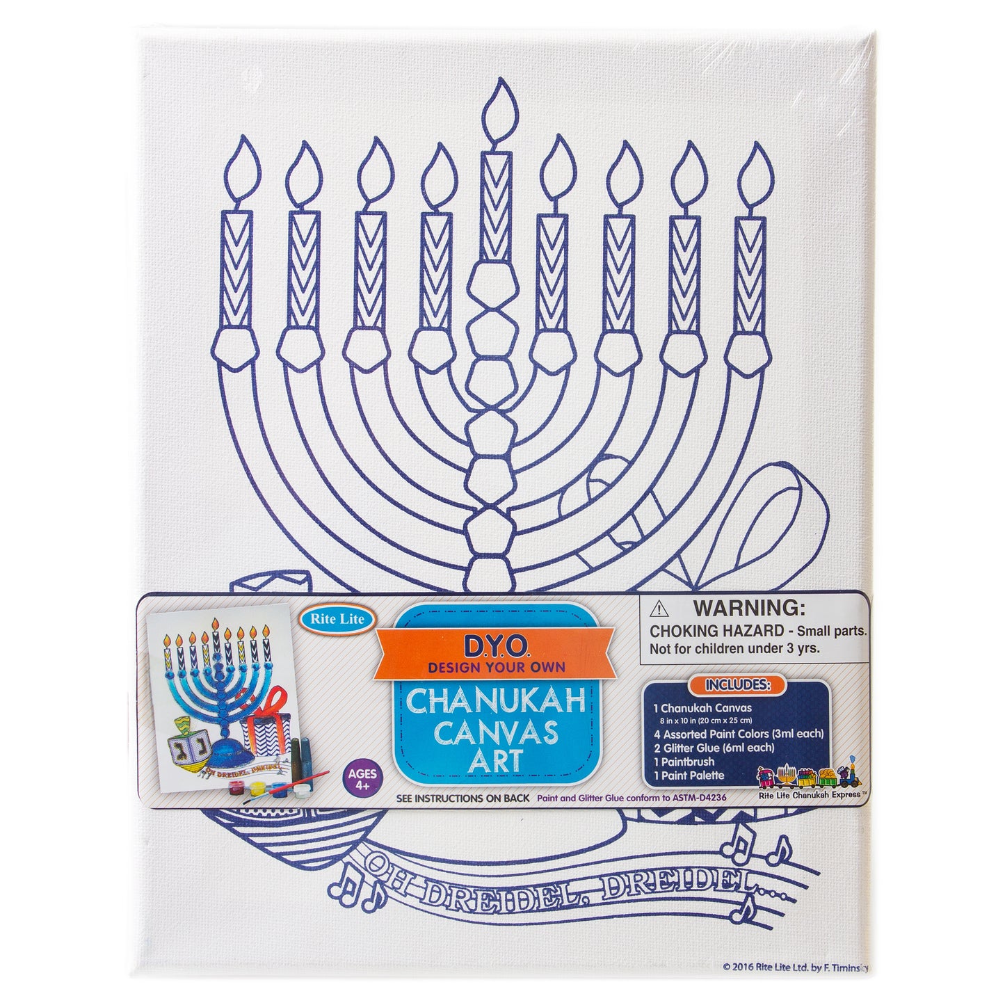 Hanukkah DIY Canvas Art