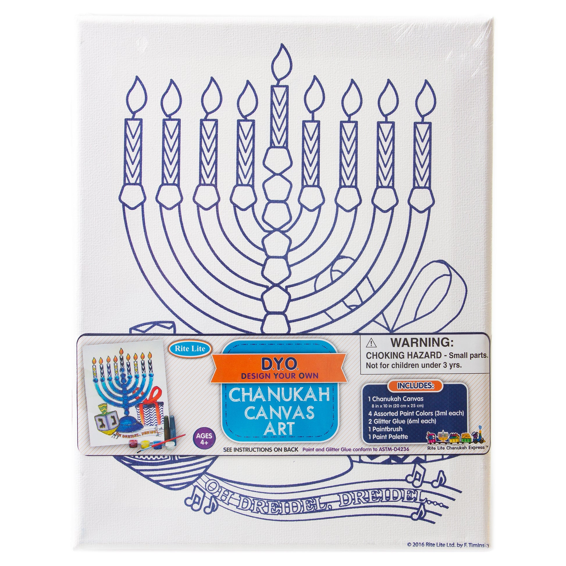 Hanukkah DIY Canvas Art
