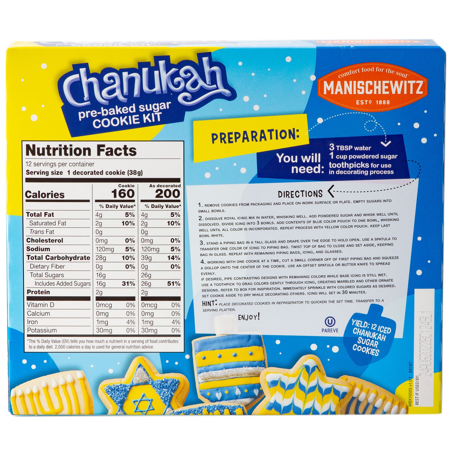 Hanukkah DIY Sugar Cookie Kit
