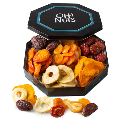 Oh! Nuts 7 Section Assorted Dried Fruits Gift Tin
