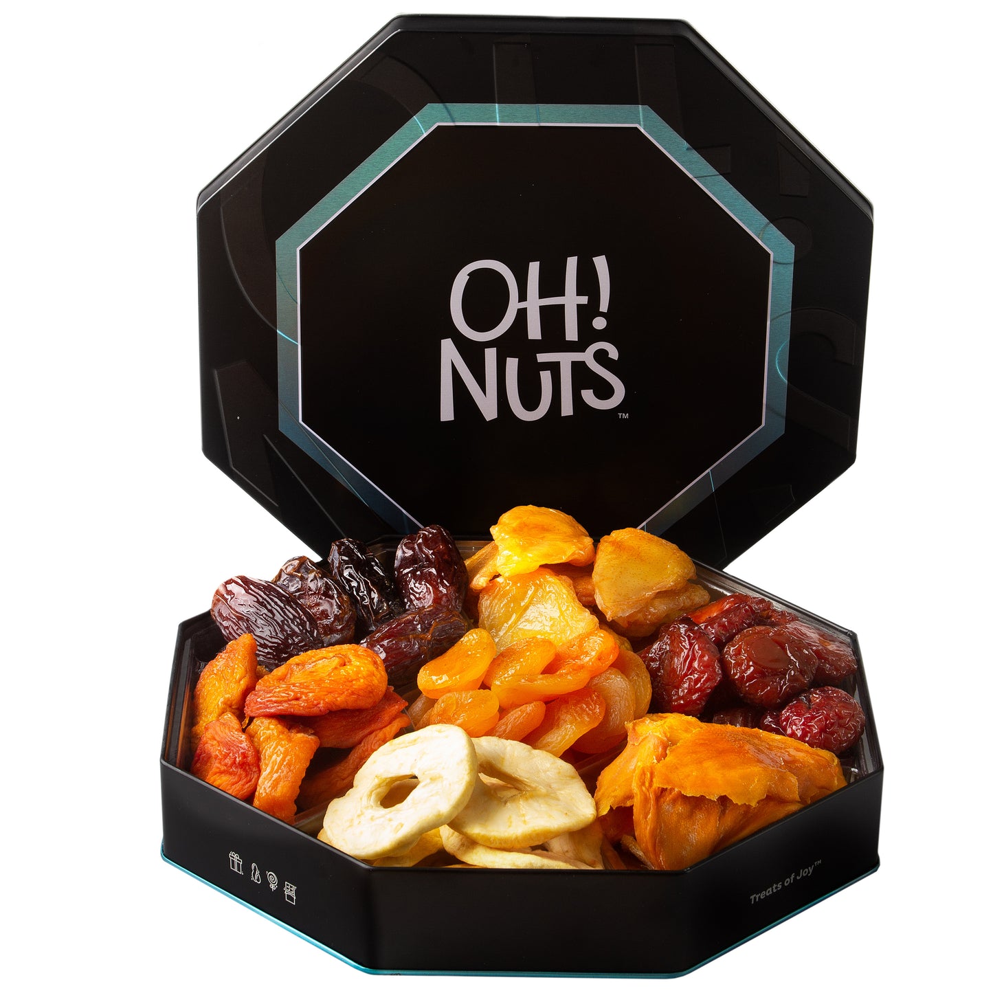 Oh! Nuts 7 Section Assorted Dried Fruits Gift Tin