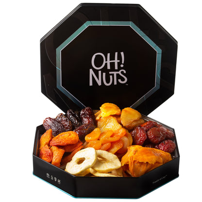 Oh! Nuts 7 Section Assorted Dried Fruits Gift Tin
