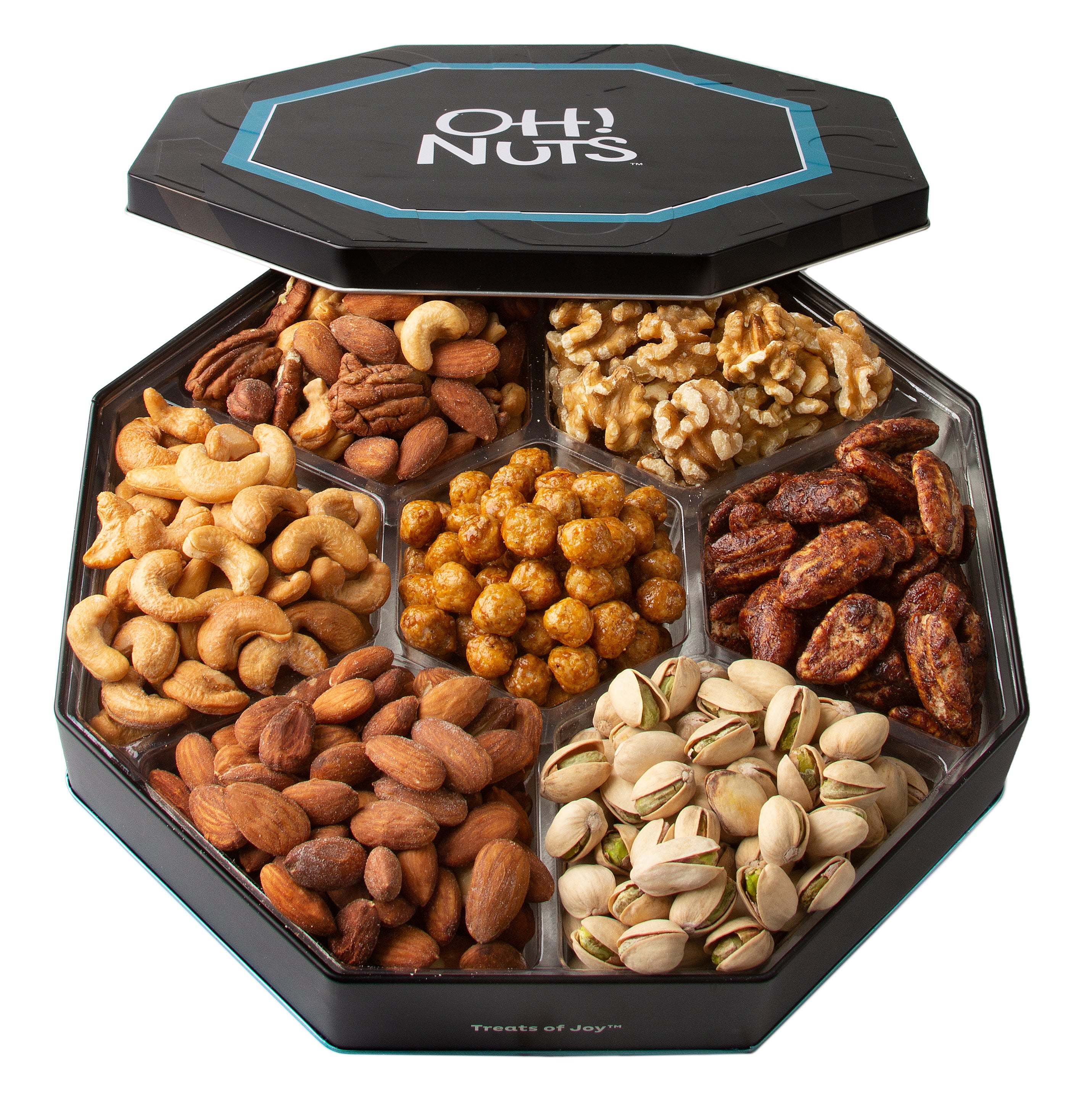 7 Section Assorted Nuts Gift Tin – Oh! Nuts
