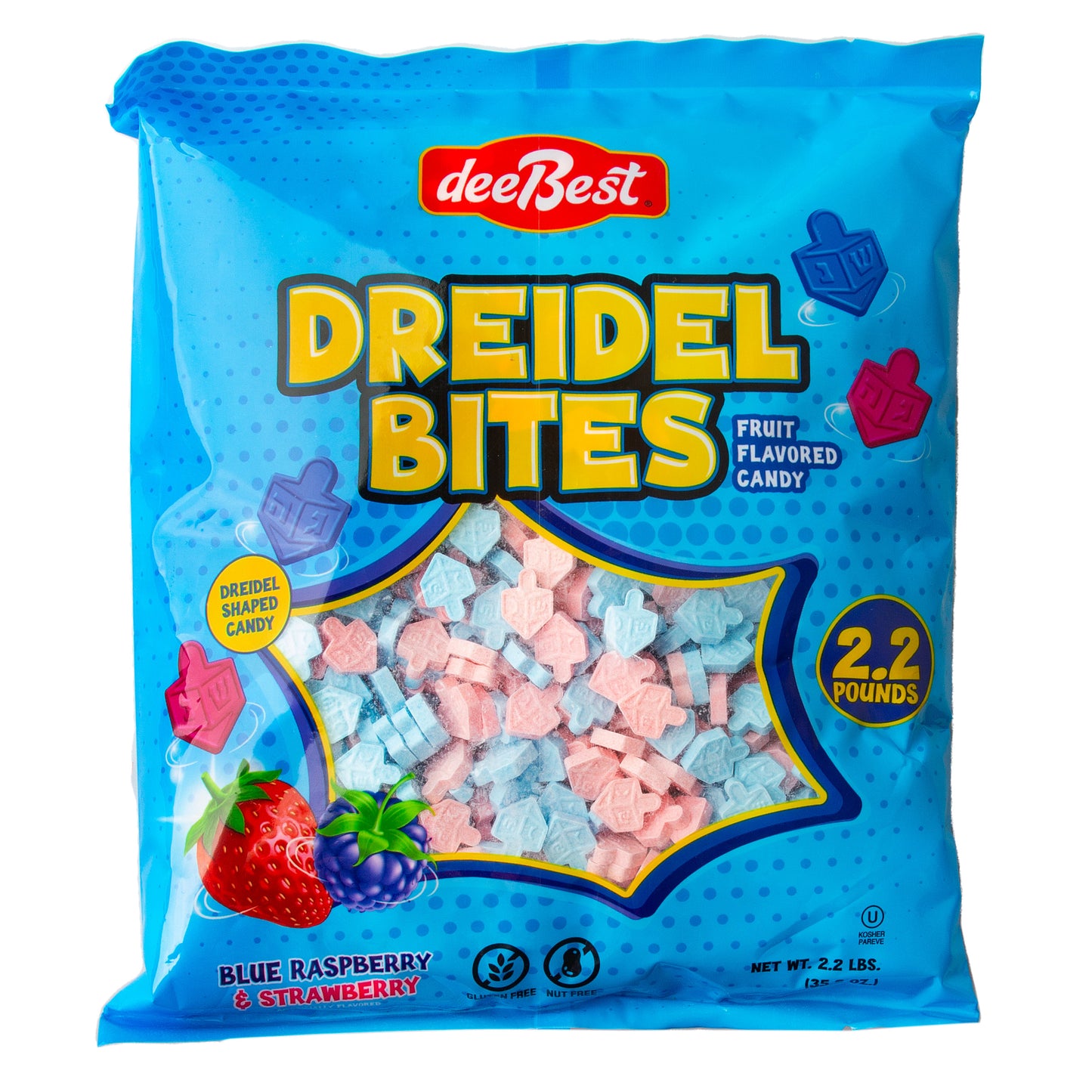Hanukkah Dreidel Bites - 2.2LB Bag