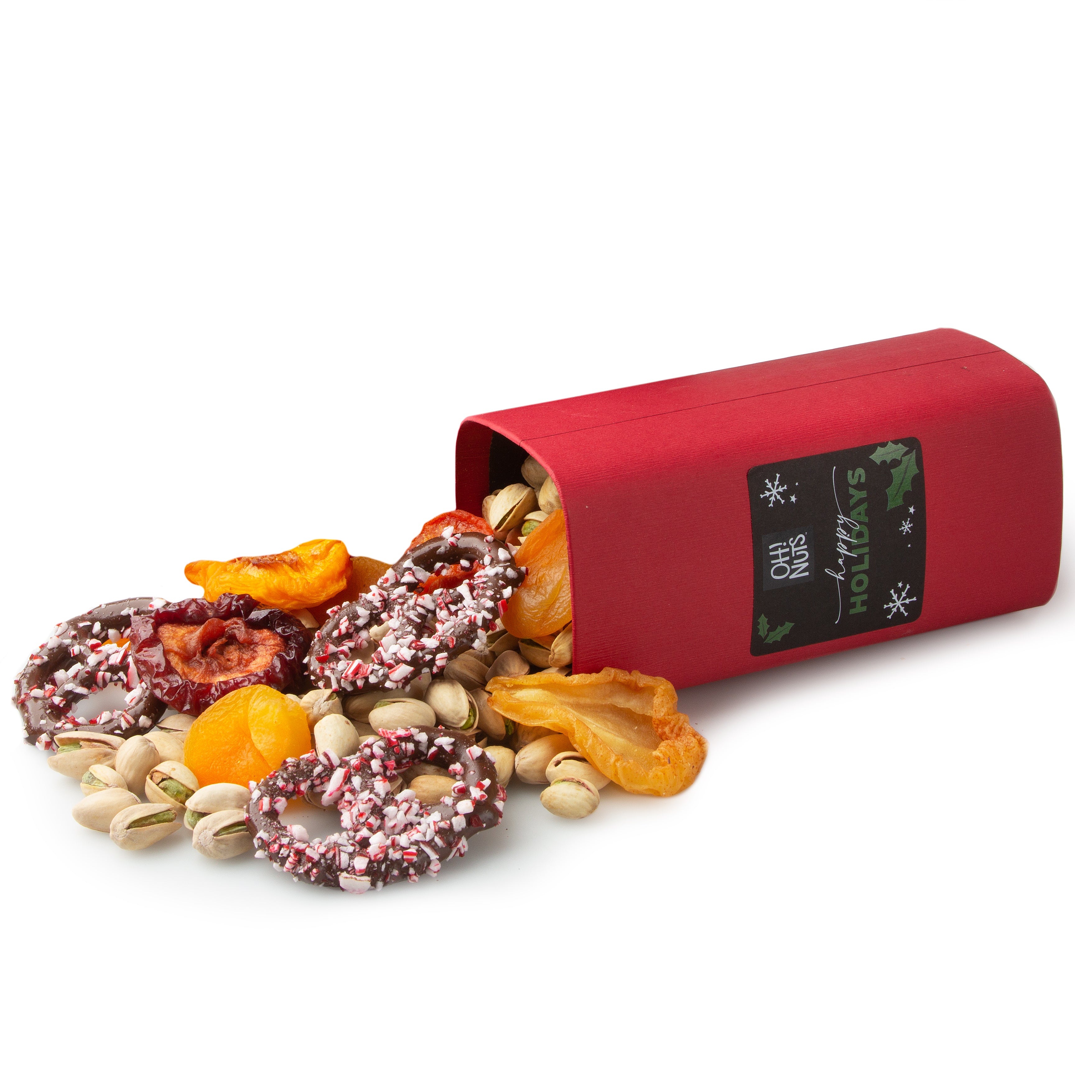 Holiday Nuts, Dried Fruits & Pretzels Gift Boxes Duo – Oh! Nuts