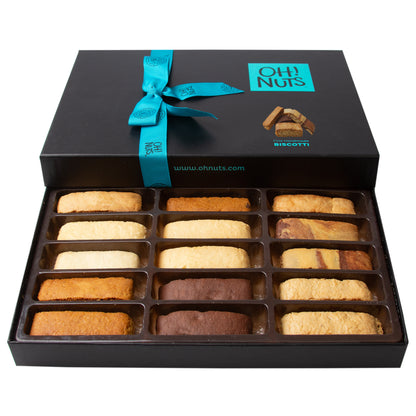 Oh! Nuts Assorted Biscotti Gift Basket - 18CT