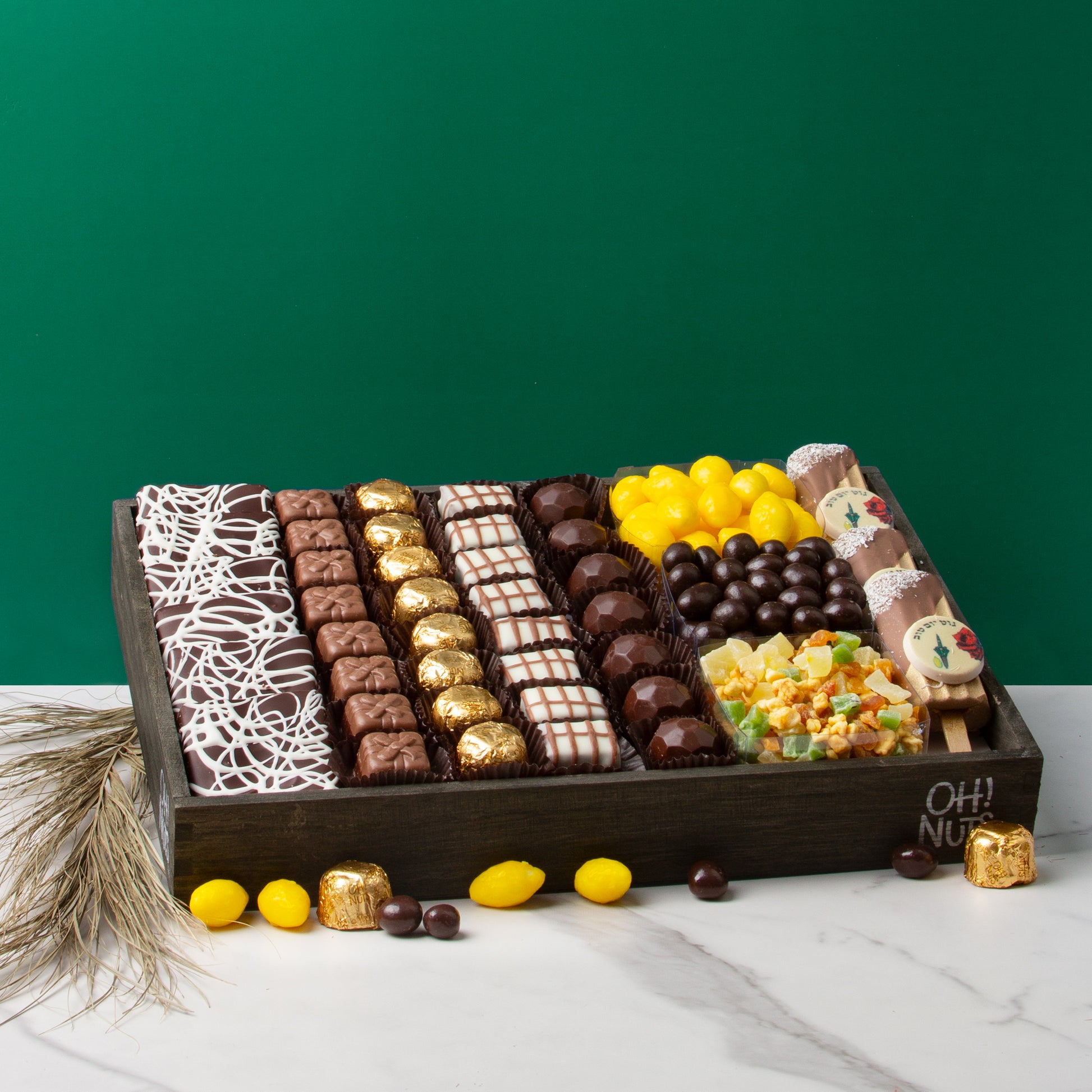Sukkot Chocolate Wood Line Up - 14"