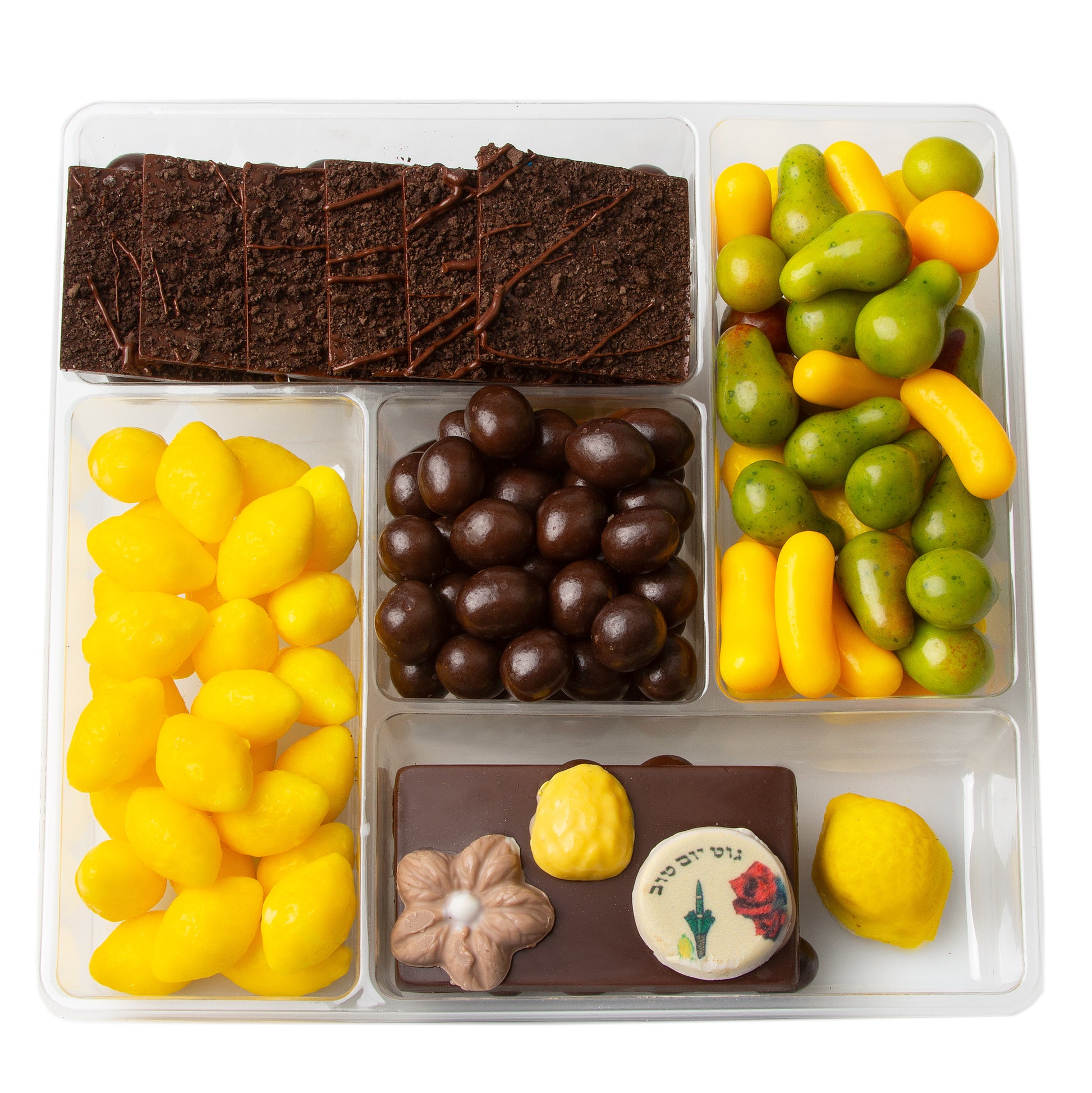 Sukkot 5 Section Chocolate & Candy Gift